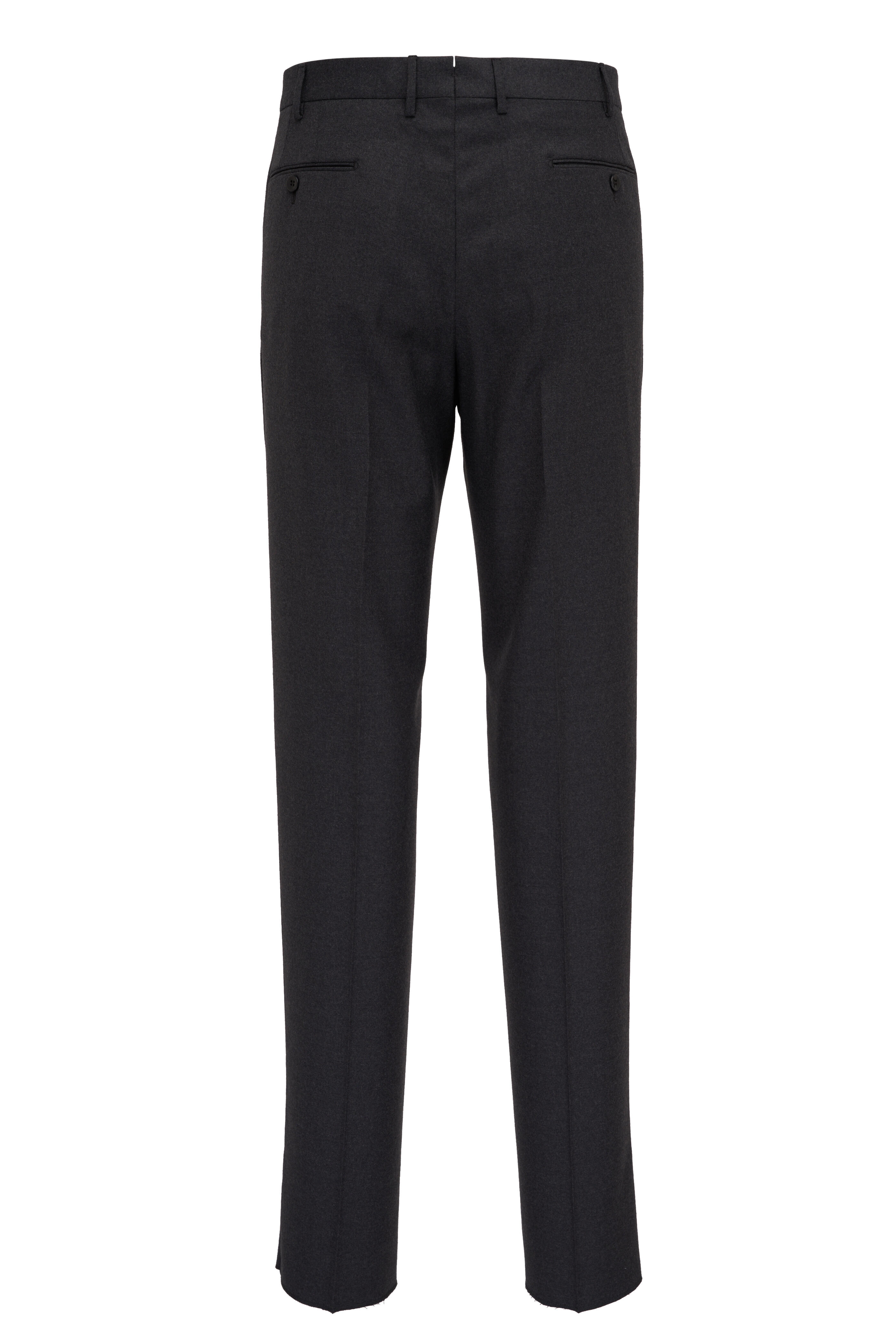 Malcom - Parma Charcoal Gray Flannel Dress Pant