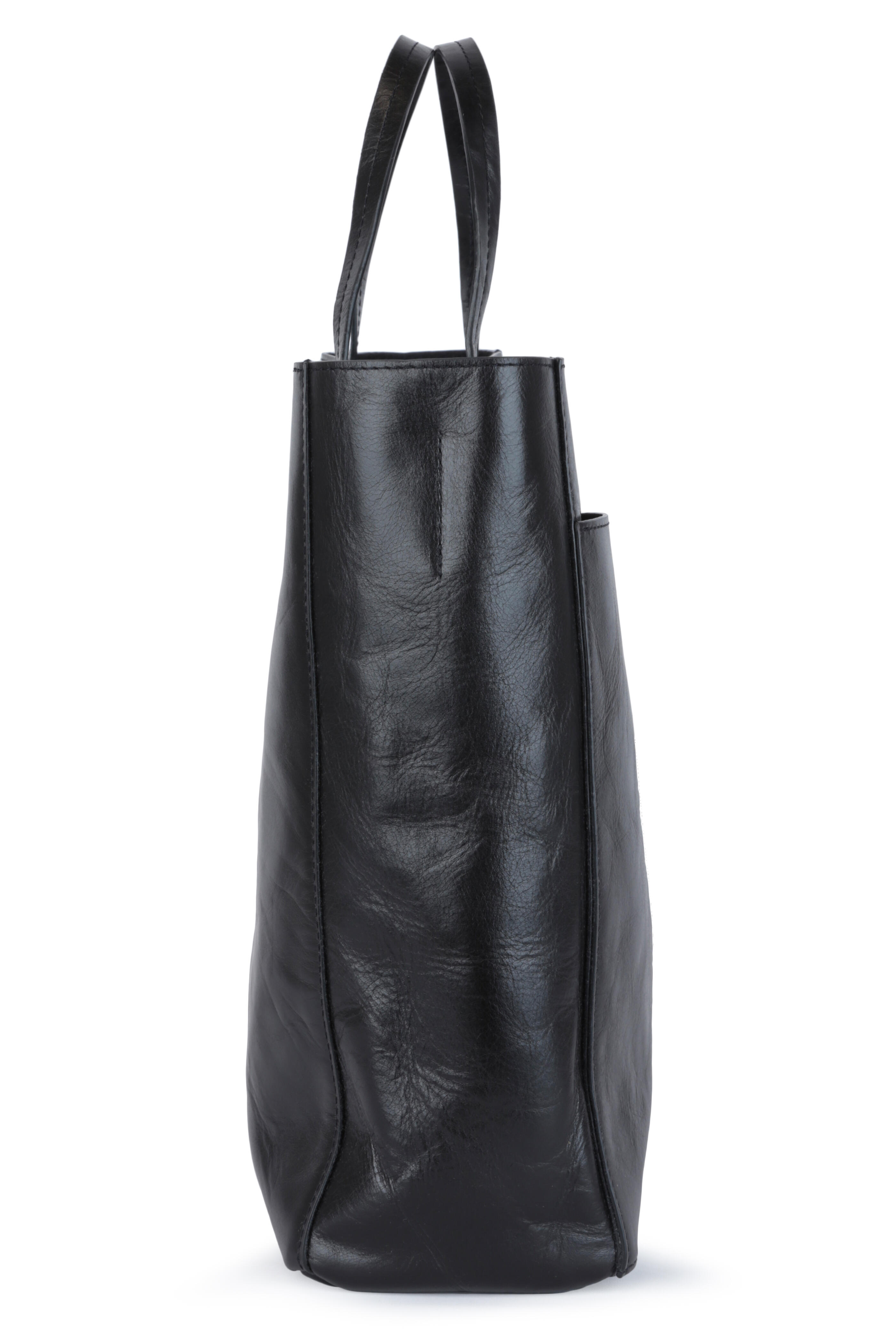 B May Bags - Black Leather Tote Bag | Mitchell Stores