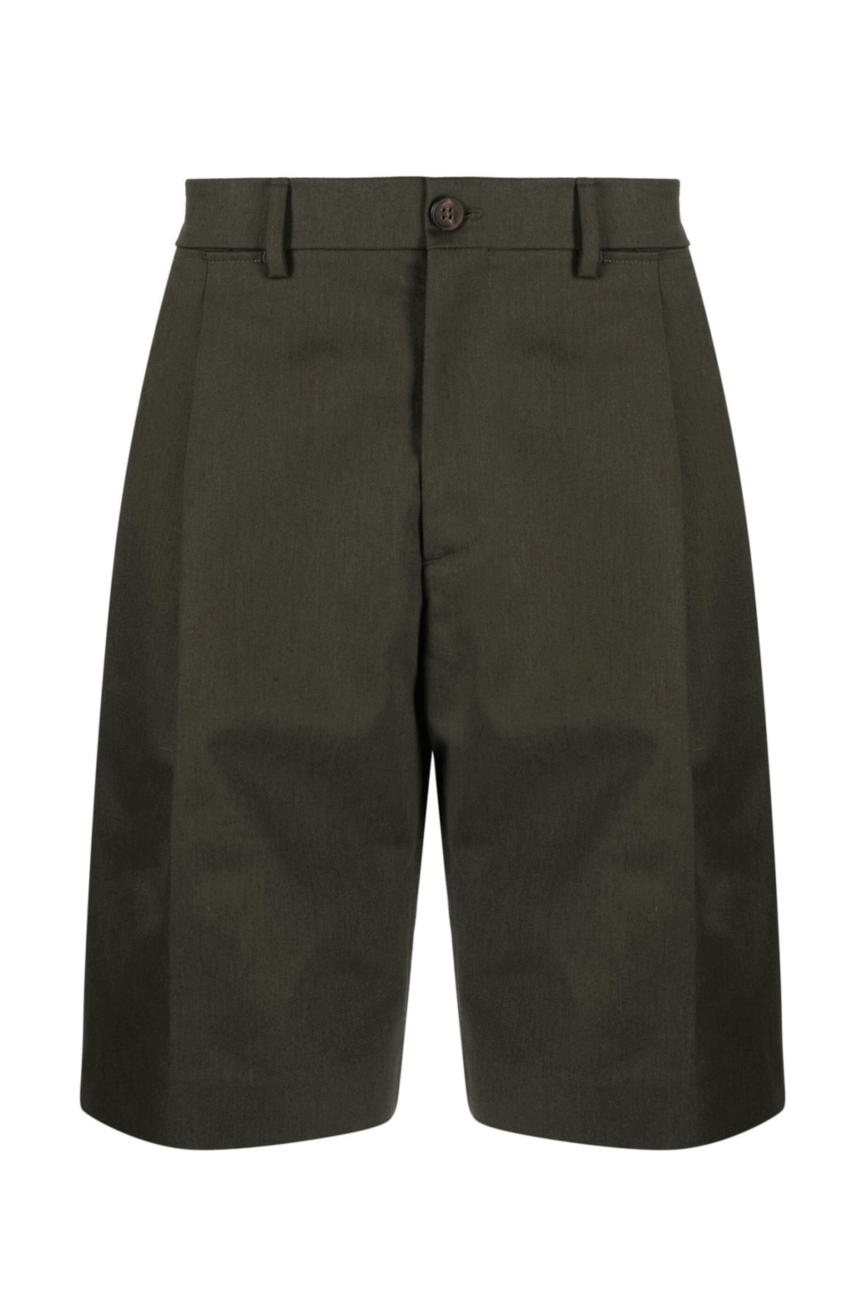 Golden Goose - Ivy Green Wide Leg Bermuda Shorts