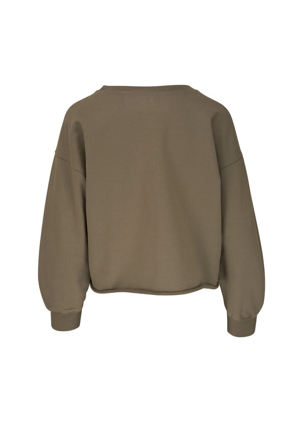 AG - Willow Dried Parsley Cropped Sweatshirt