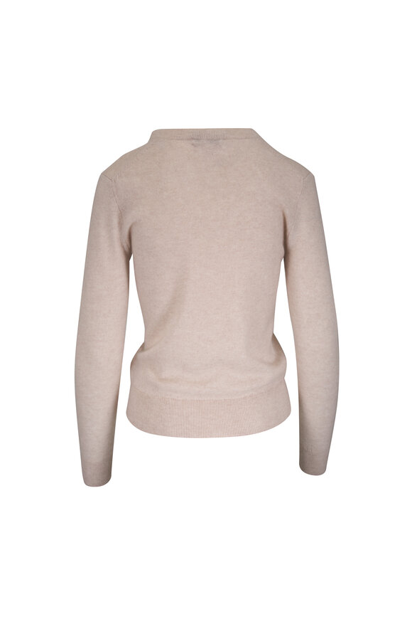 Veronica Beard Frankie Oatmeal Wool & Cashmere Pullover - view 2