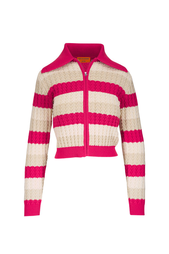 Guest in Residence Kirby Scarco Stripe Silk & Cotton Jacket