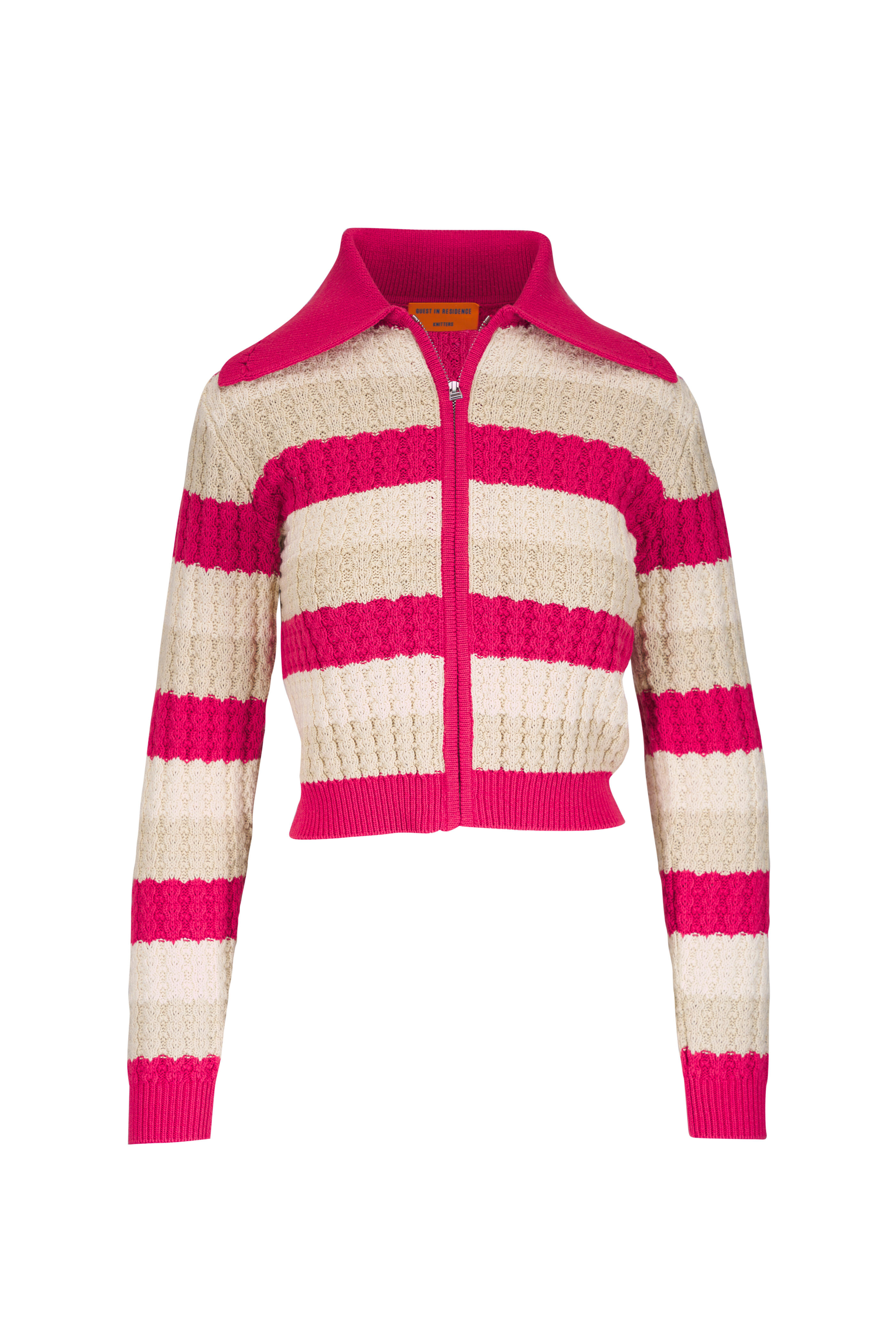 Guest in Residence - Kirby Scarco Stripe Silk & Cotton Jacket