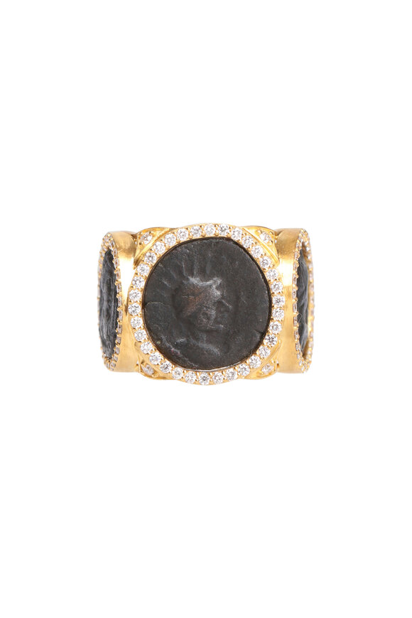 Coomi Triple Coin Ring