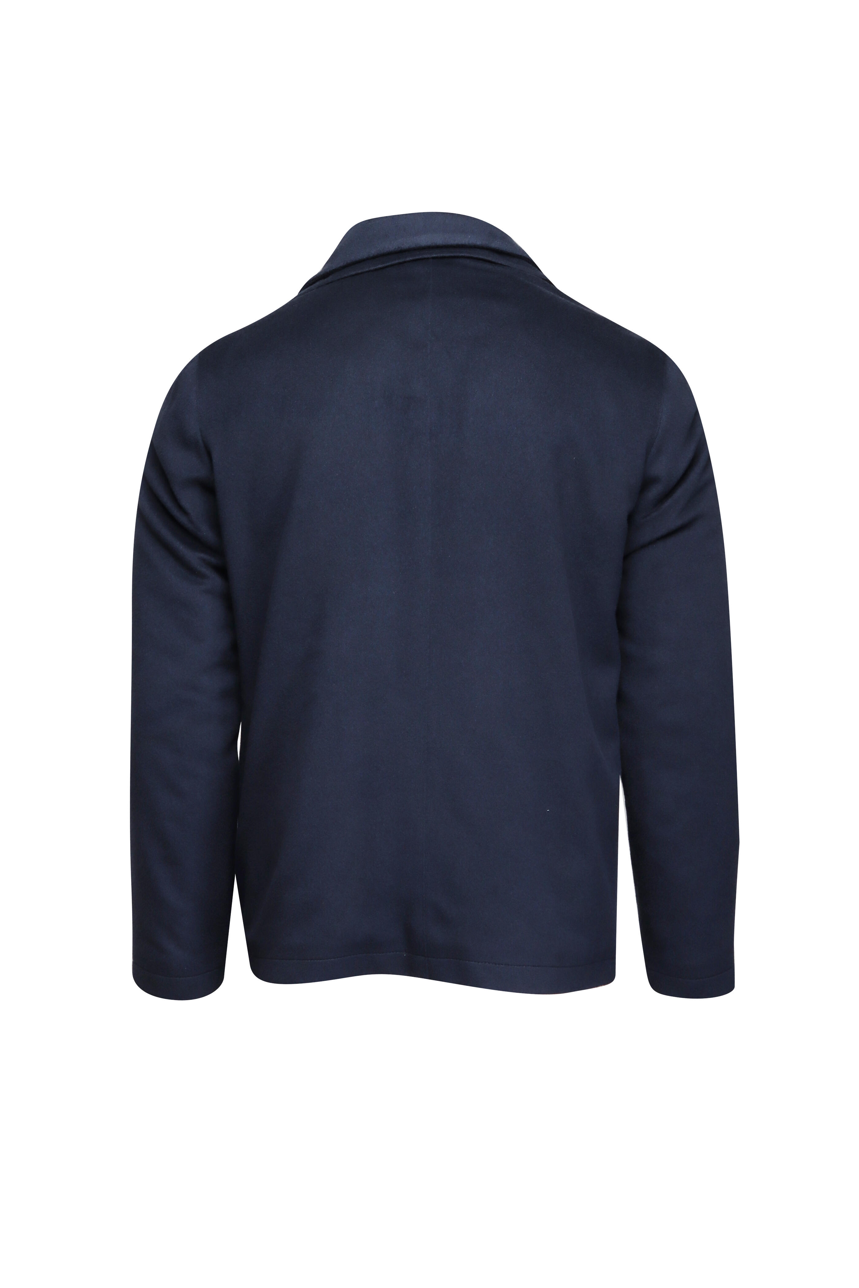 Maurizio Baldassari - Navy Blue Wool Car Coat