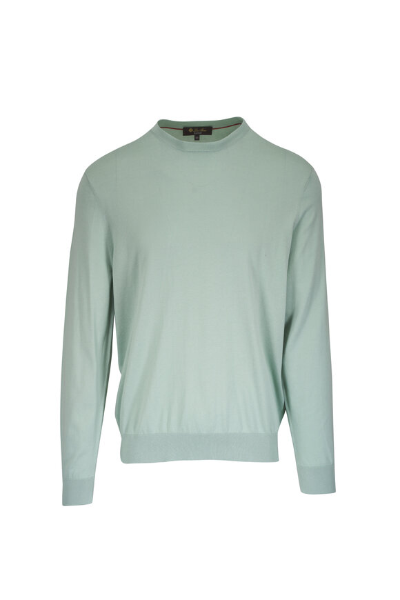 Loro Piana - Roadster Green Cashmere Quarter Zip Pullover