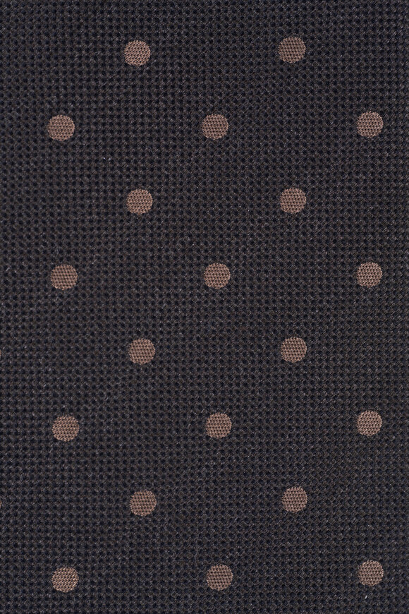 Tom Ford - Brown Dot Print Silk Necktie