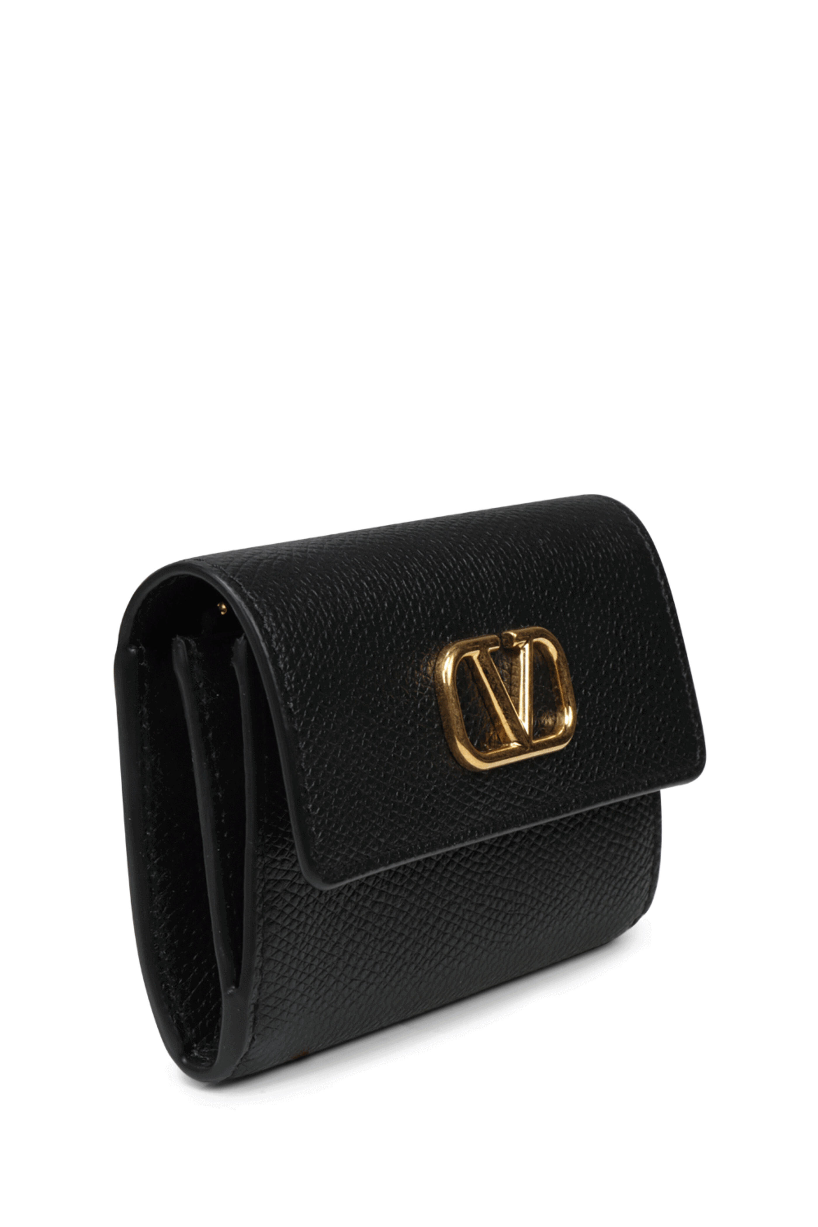 VALENTINO ブラック ロゴ ポーチ VALENTINO ヴァレンティノ Vロゴ ポーチ ブラック ナイロン