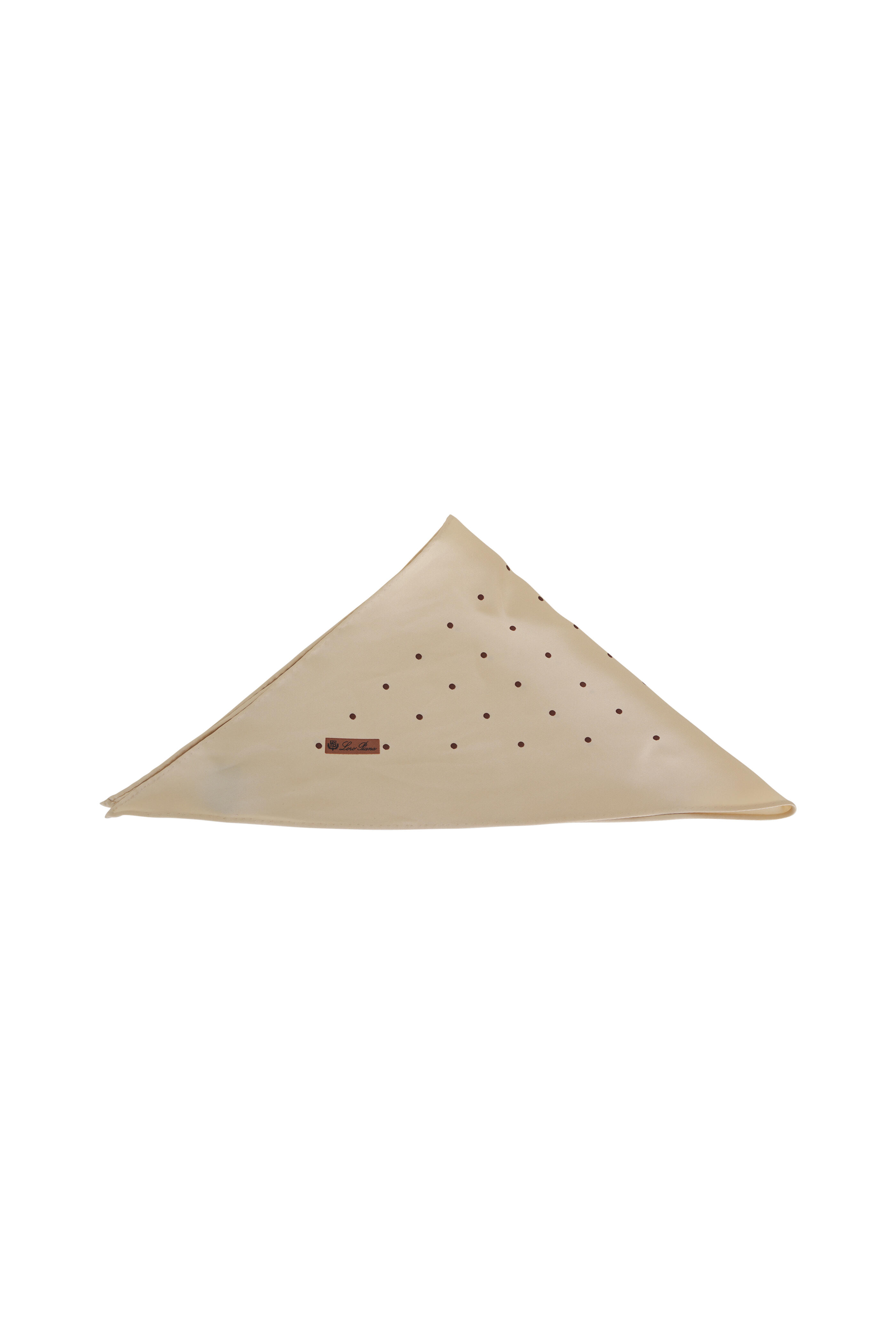 Loro Piana 三角スカーフ Loro Piana - Triangle Polka Dot Foulard Scarf | Mitchell Stores