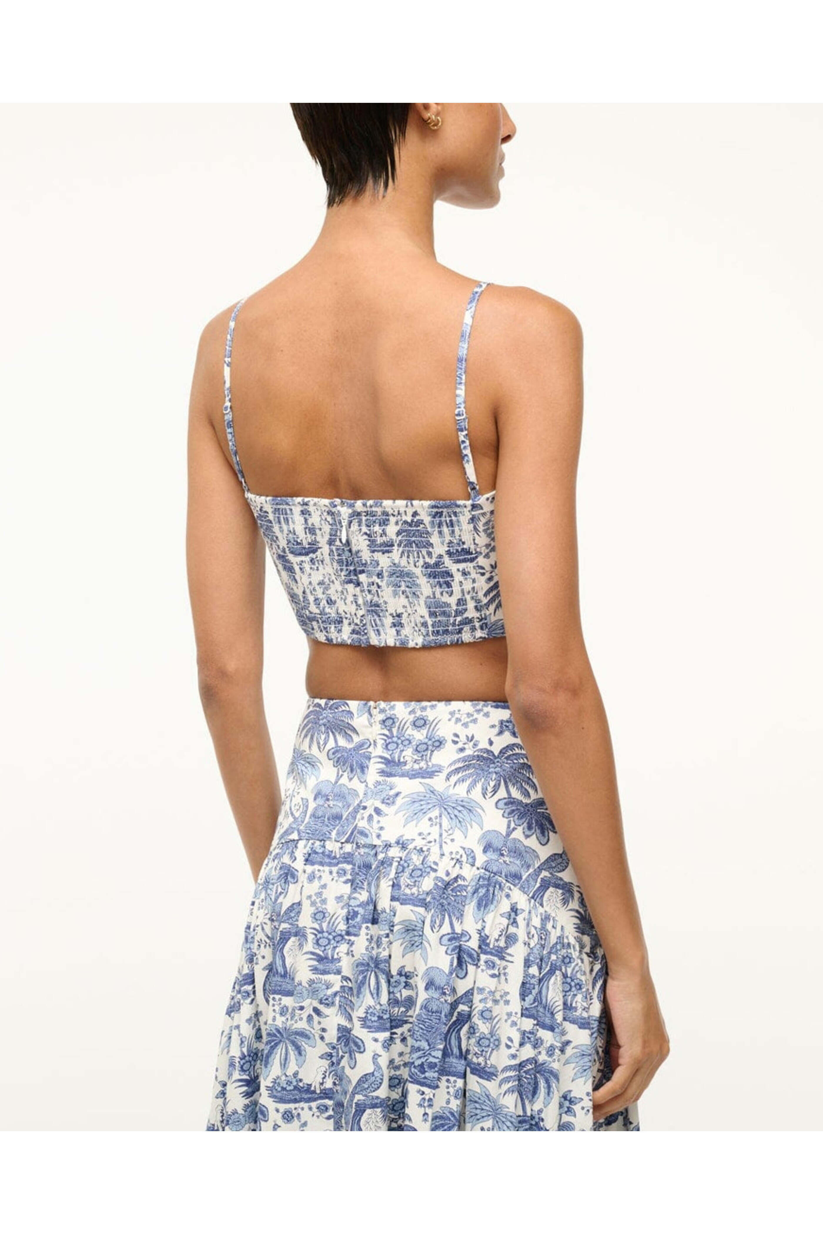 Staud - Blue Toile Federico Tank