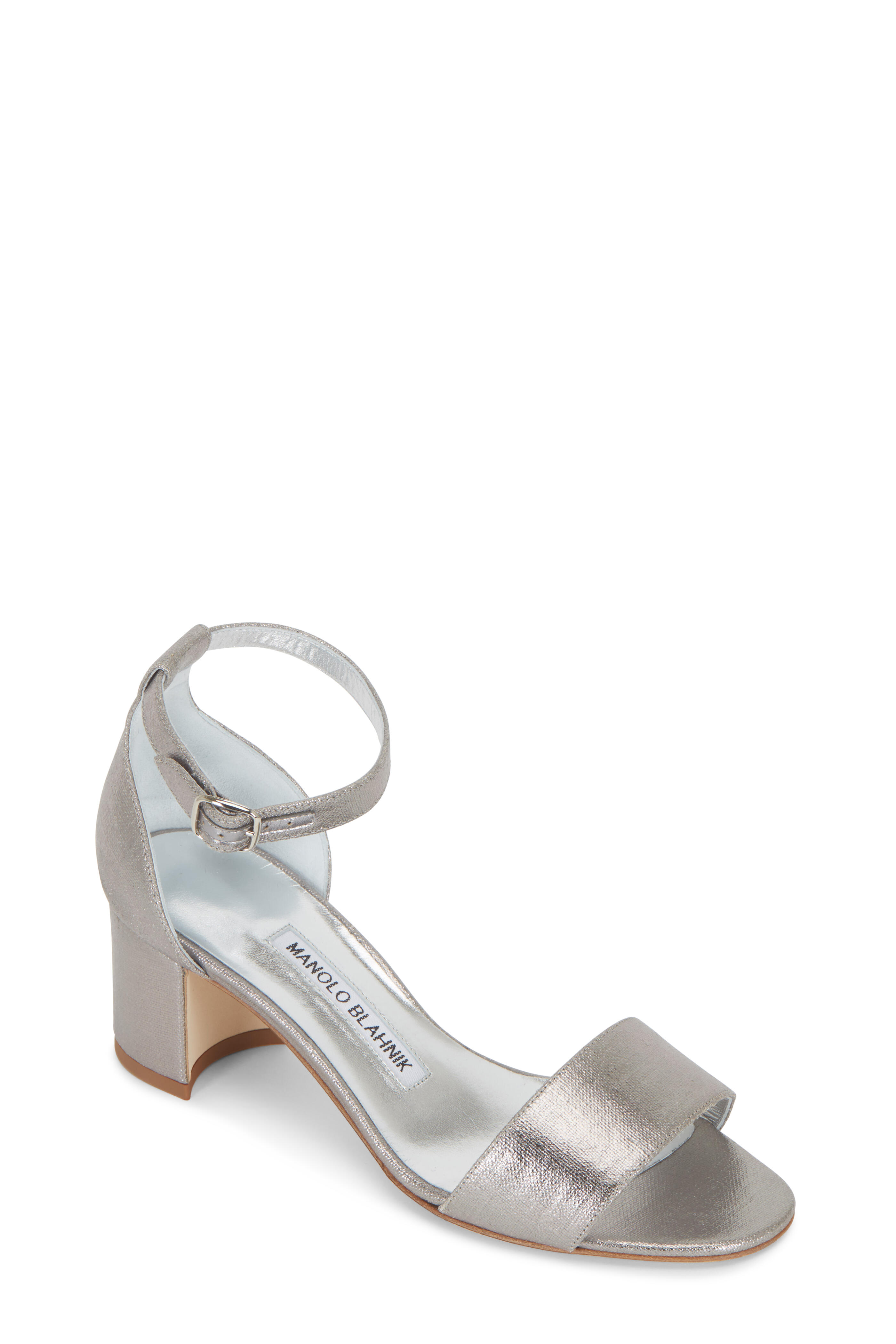 Manolo Blahnik シルバー サンダル サイズ36