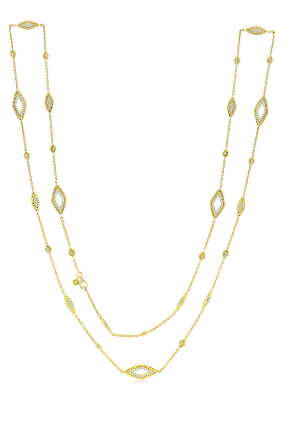 Sutra 18K Yellow Gold Diamond Necklace 
