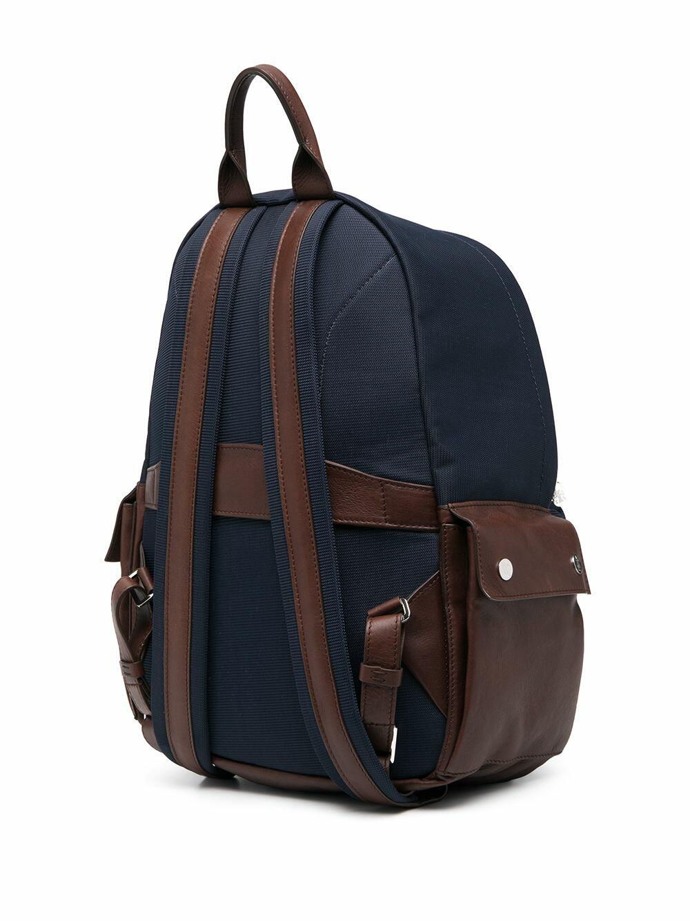 Brunello Cucinelli - Navy Blue Nylon & Leather Backpack