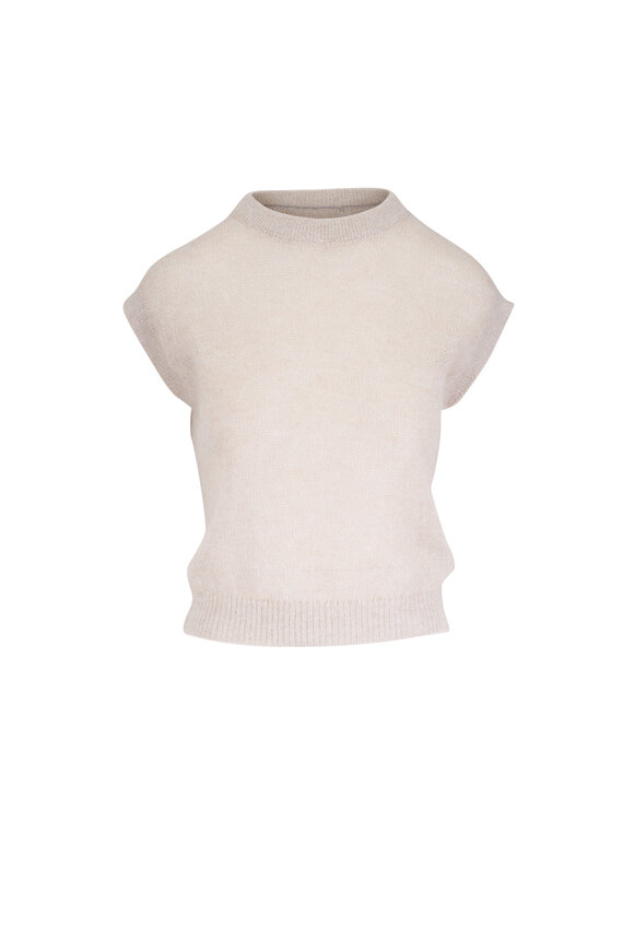 Brunello Cucinelli Sparkling Mohair & Wool Knit Tank