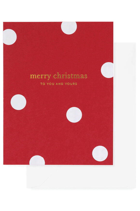 Sugar Paper Merry Christmas Polka Dot Card