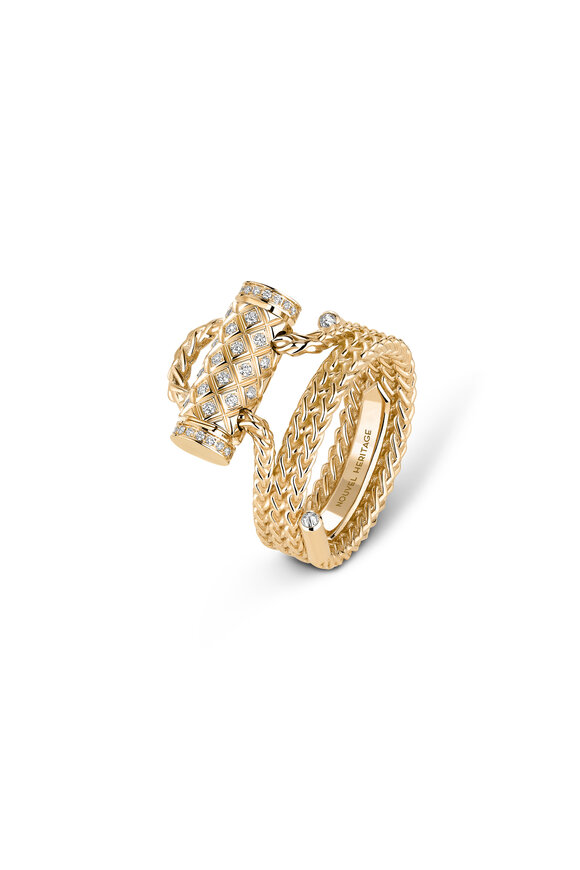 Nouvel Heritage 18k Yellow Gold Diamond Ring - view 1