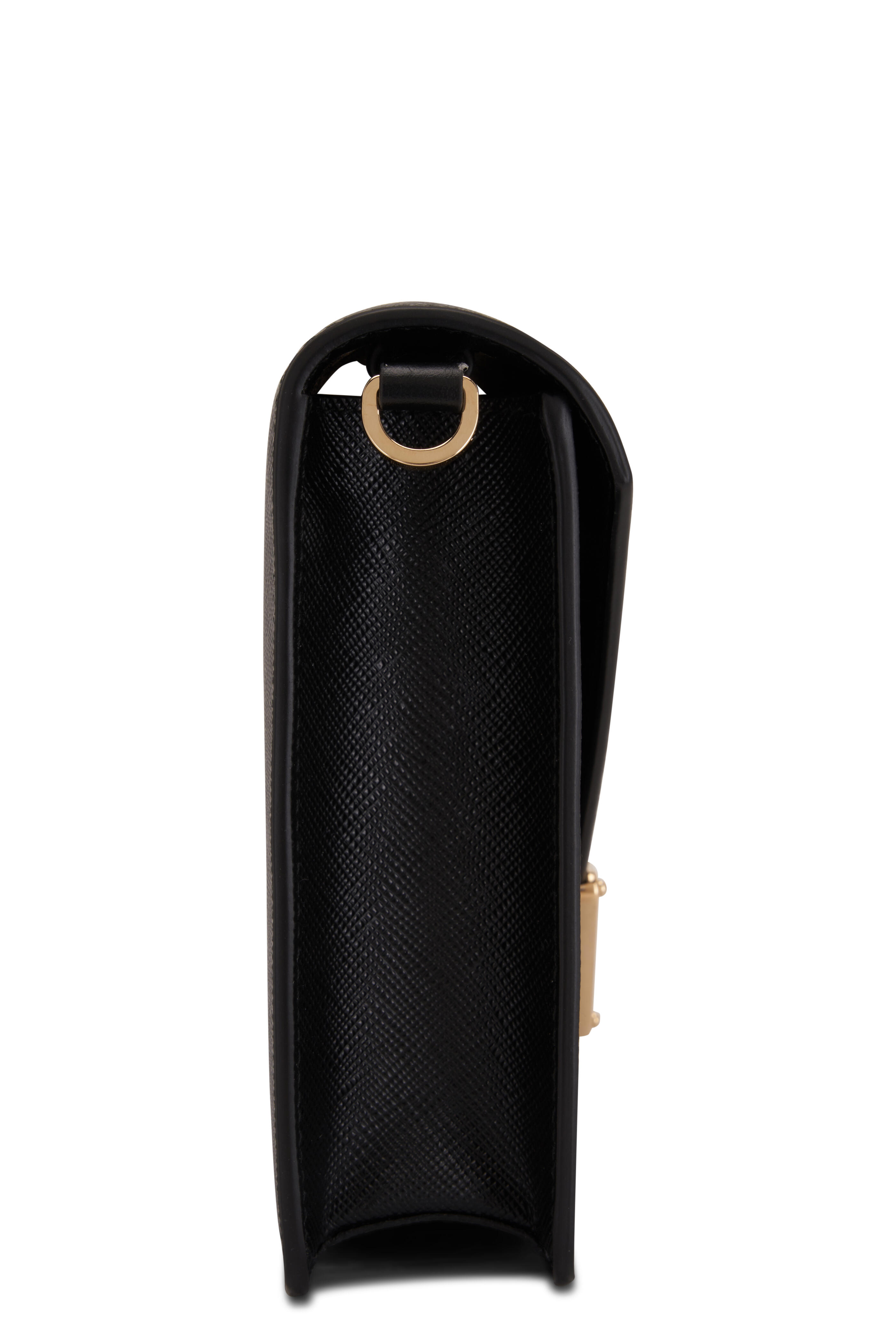 Prada Monochrome Shoulder Bag Saffiano Leather Medium Neutral 1493684