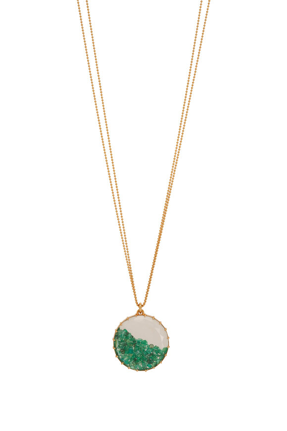 Renee Lewis - Shake© 8.20CT Emerald Pendant Necklace