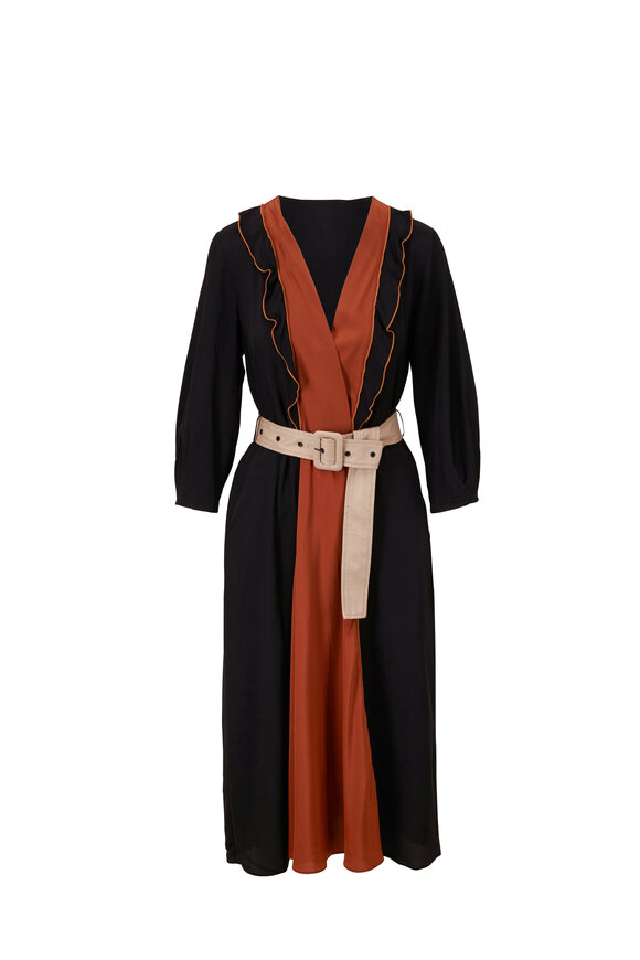 Dorothee Schumacher - Colorful Volumes Camel & Black Dress