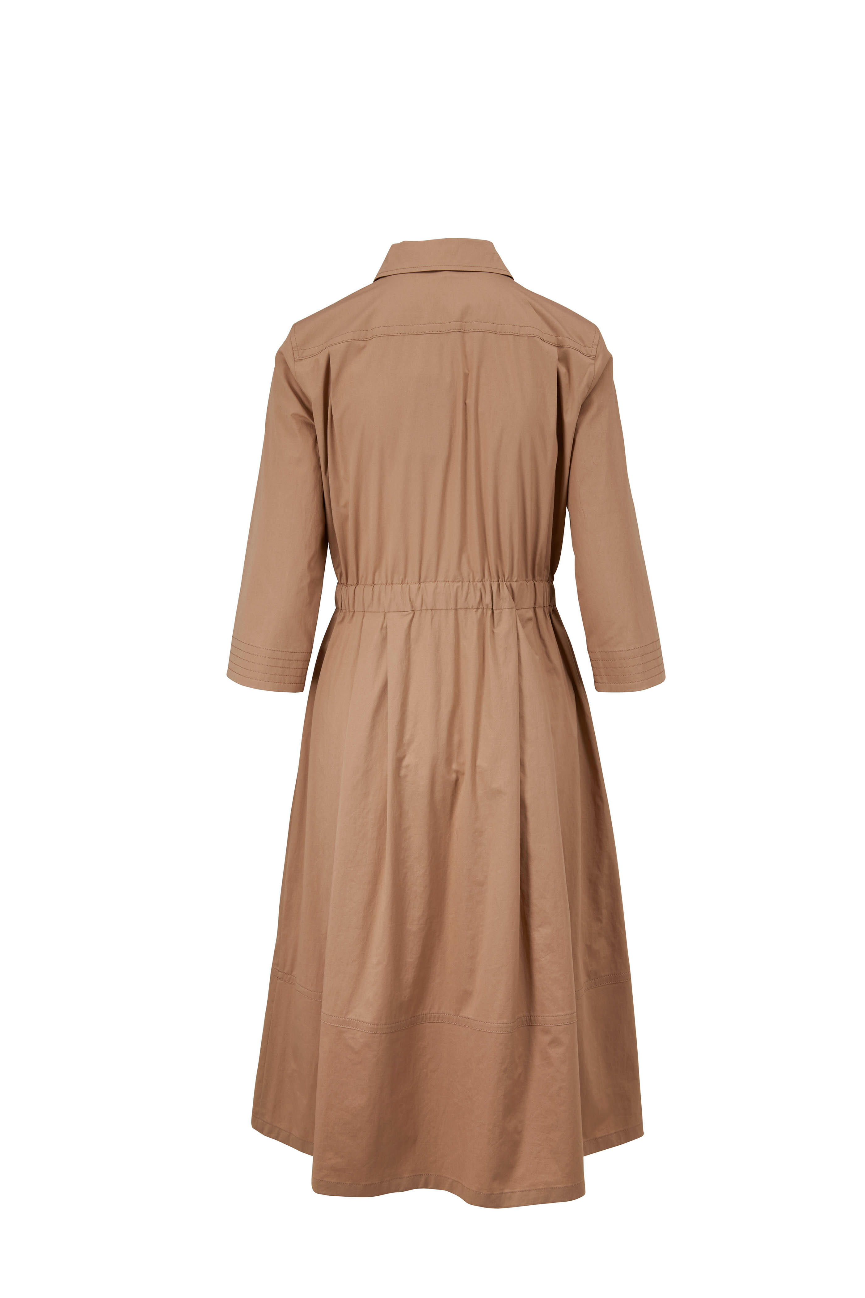 Bogner - Aimie Khaki Three-Quarter Sleeve Dress