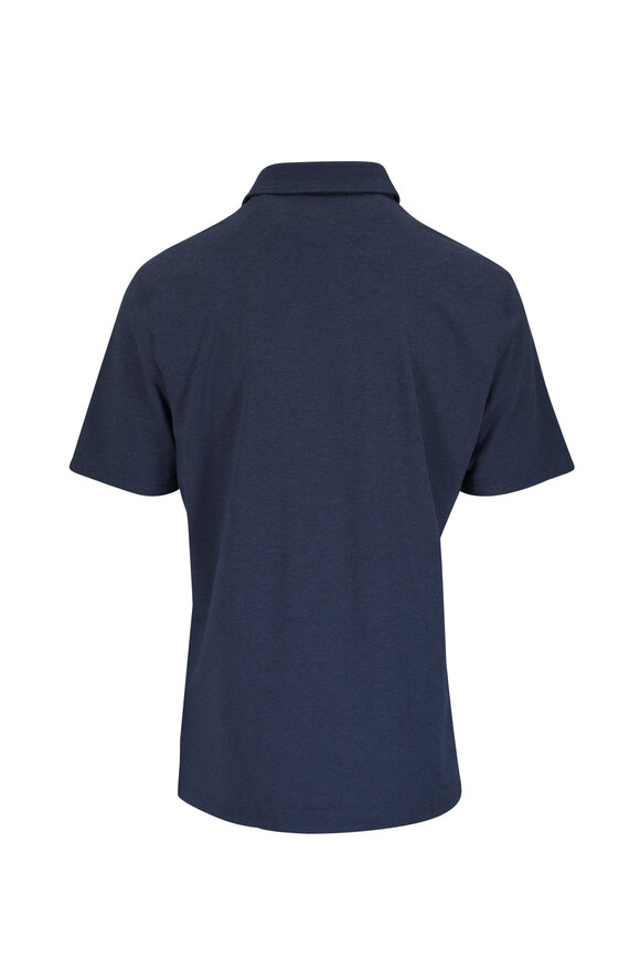 Faherty Brand Movement™ Great Falls Heather Blue Polo - view 3