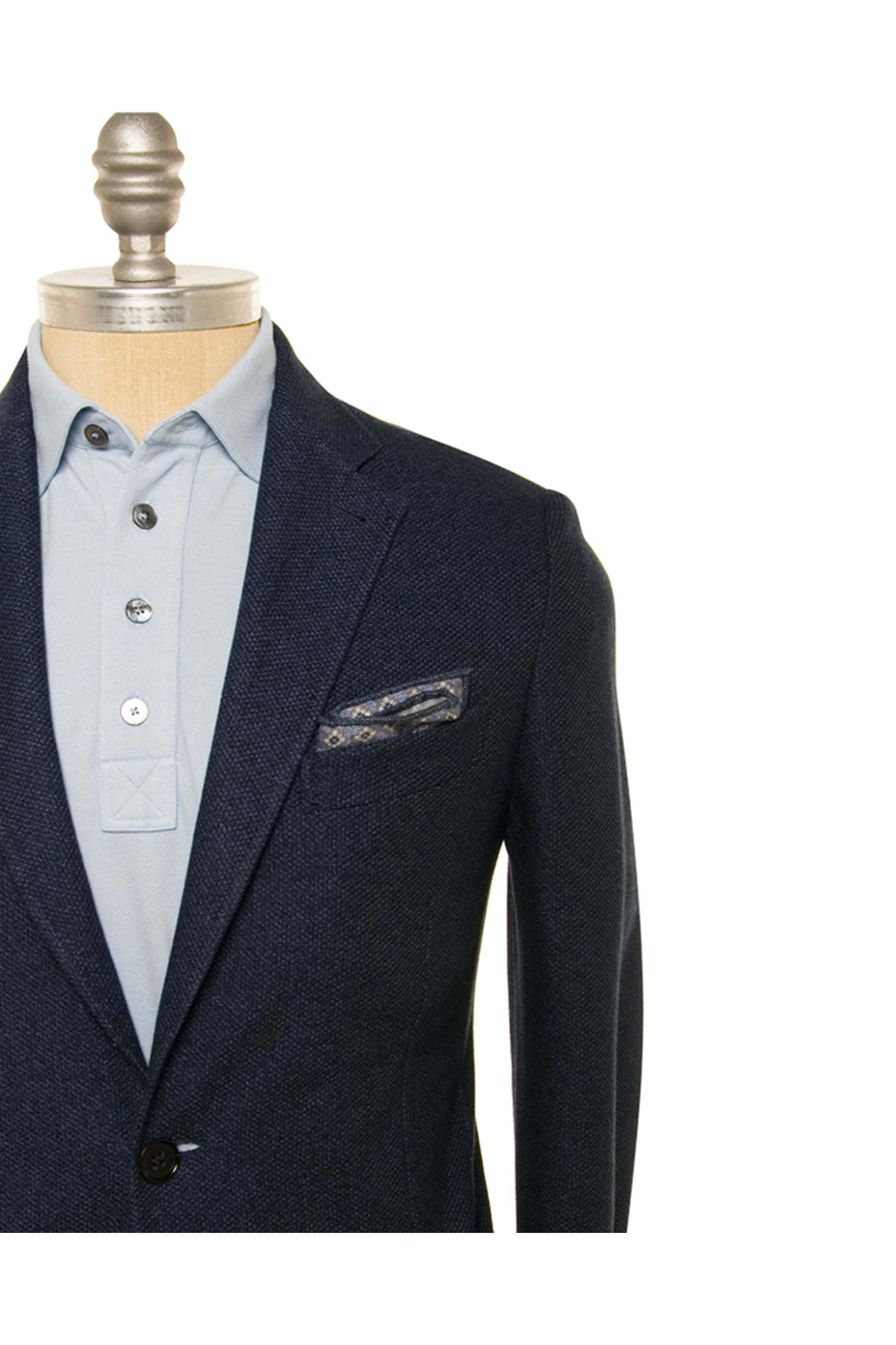 Zegna - Navy Jersey Knit Sportcoat