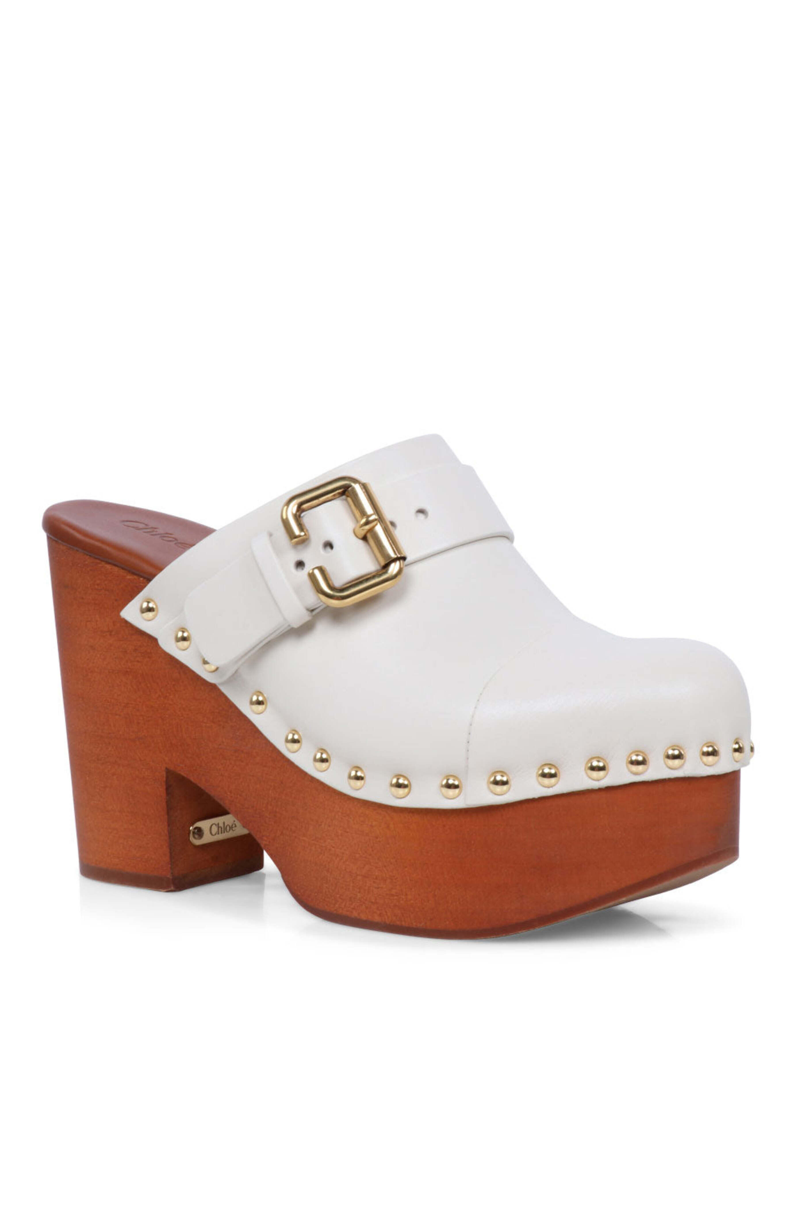 Chloé - Jeannette Clog in Eggshell