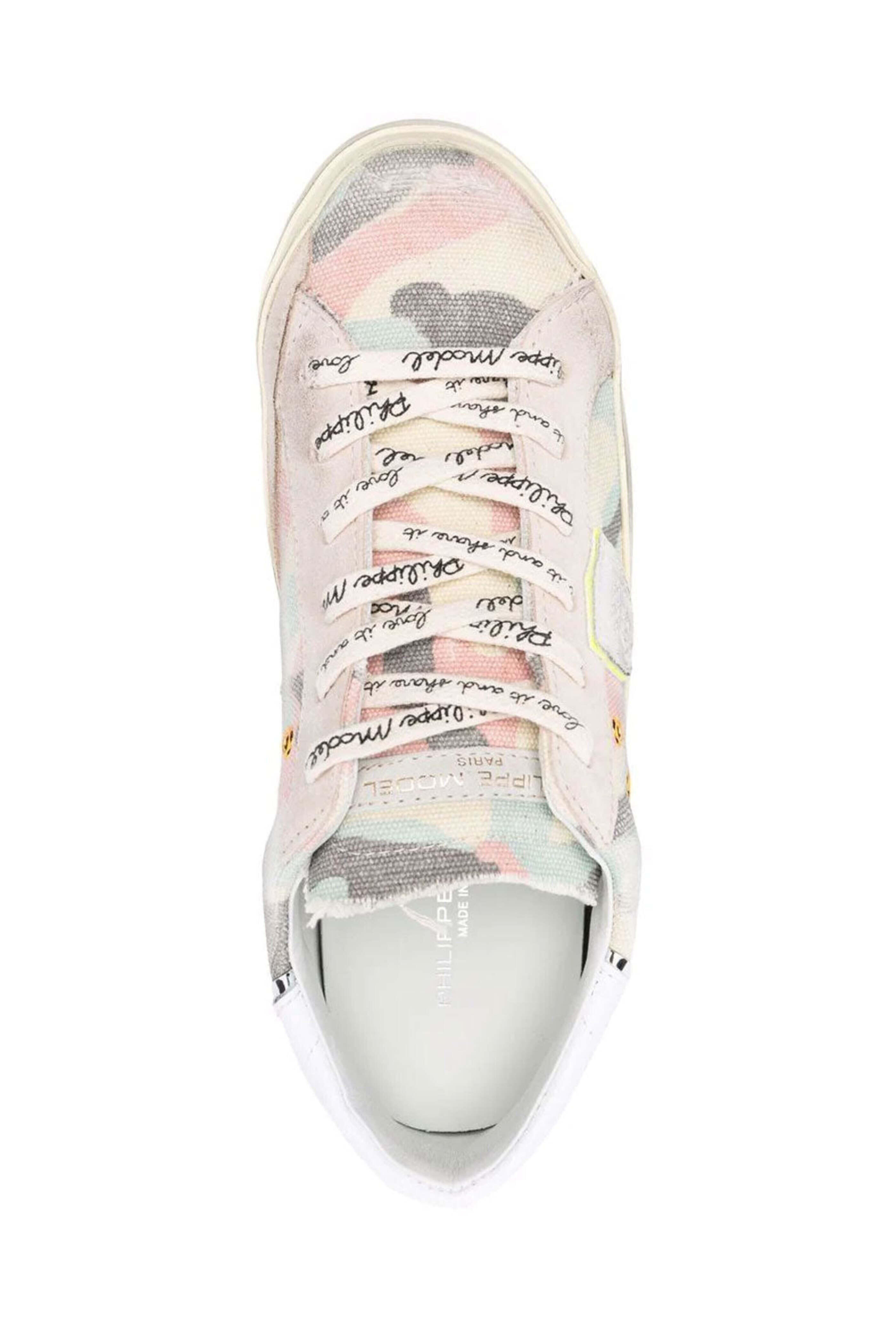 Philippe Model - Camouflage Print Sneaker in Pink
