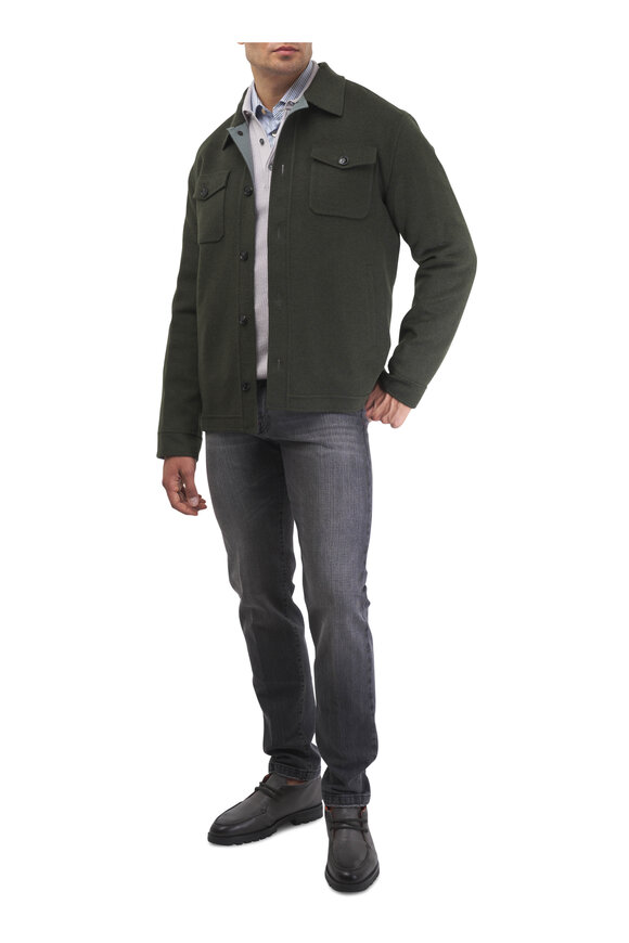 Kiton Gray Denim Five Pocket Pant - view 2
