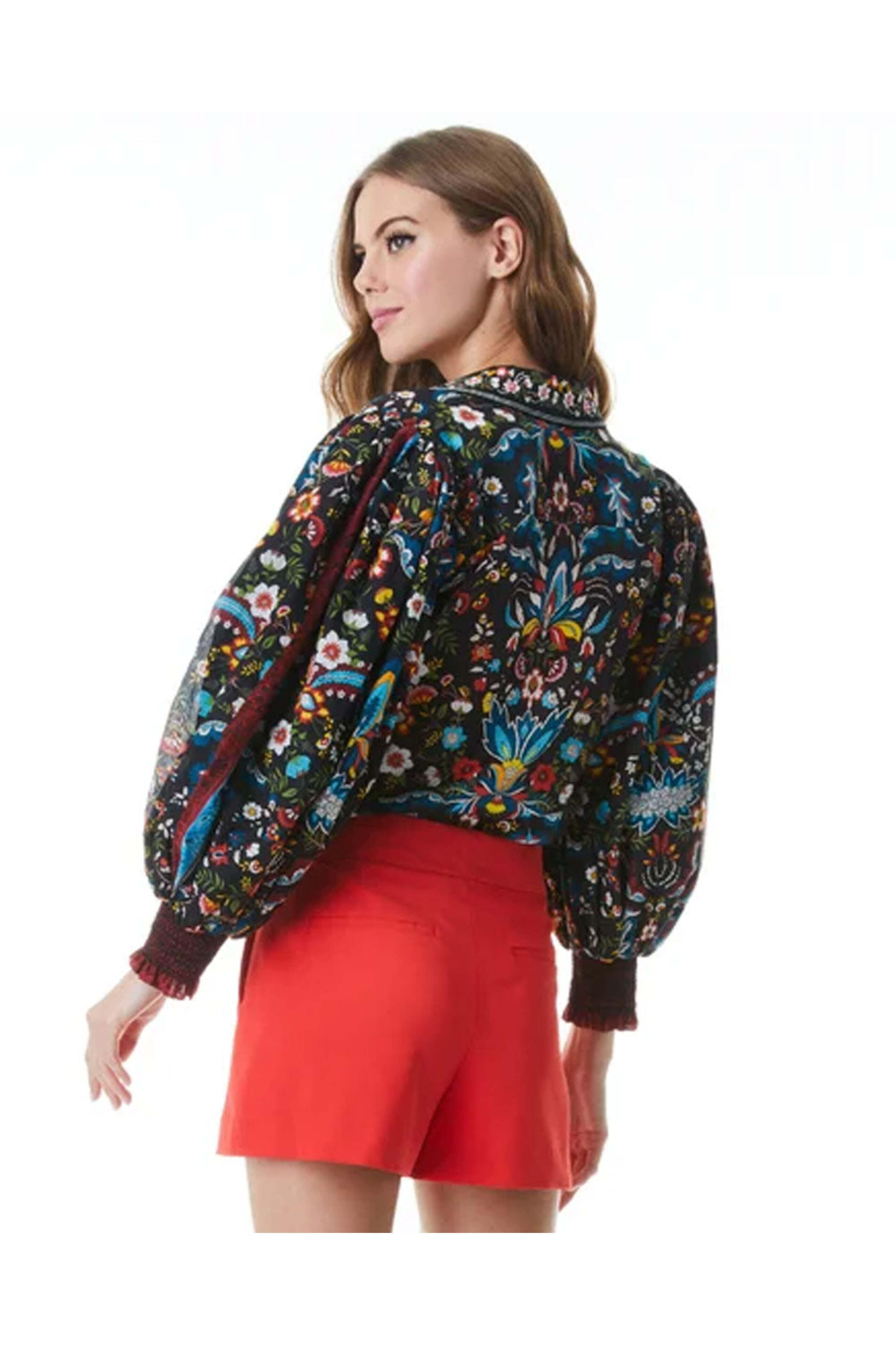 Alice & Olivia - Santa Monica Embellished April Button Down Shirt