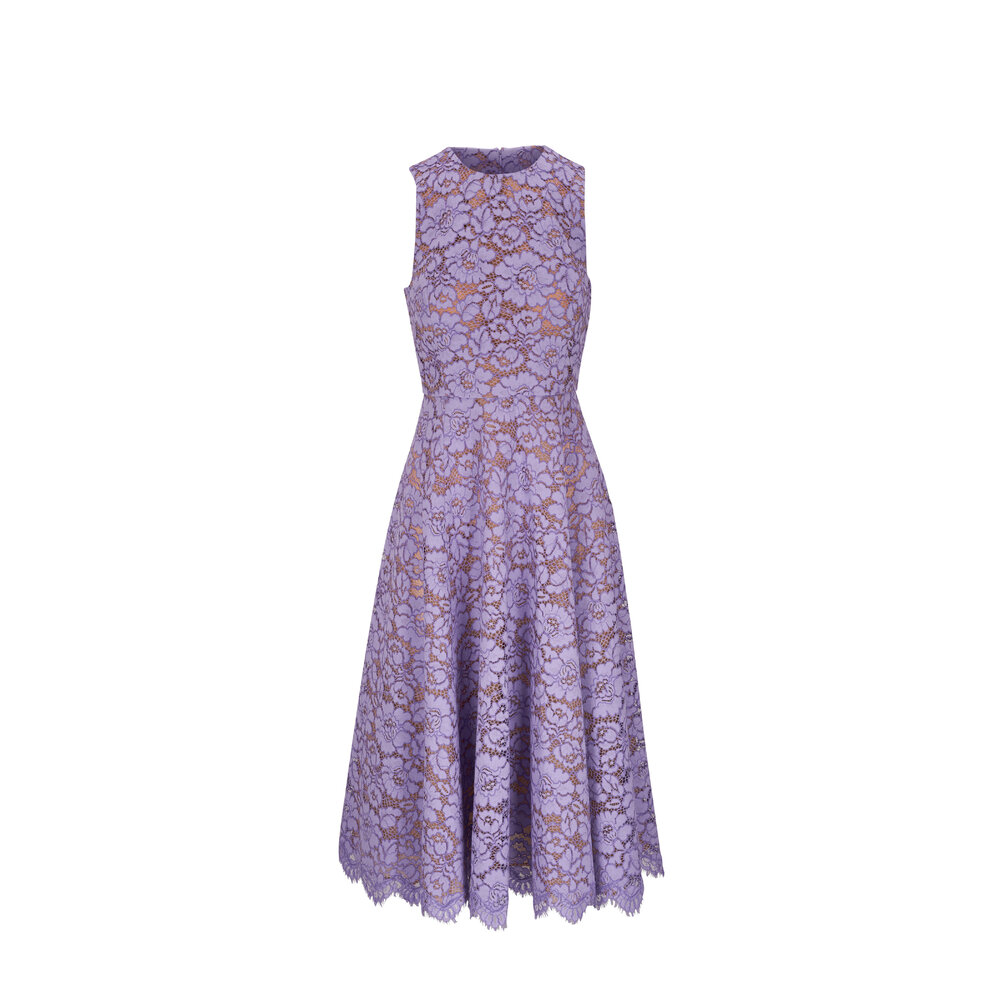 Michael Kors Collection - Freesia Floral Lace Midi Dress