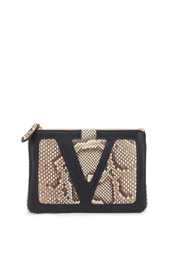 Christian Louboutin - Loubila Pouch Patent Logo in Black