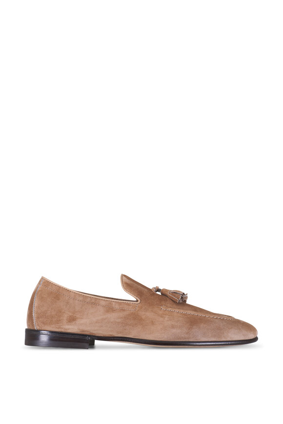 Brunello Cucinelli - Tan Suede Tassel Loafers