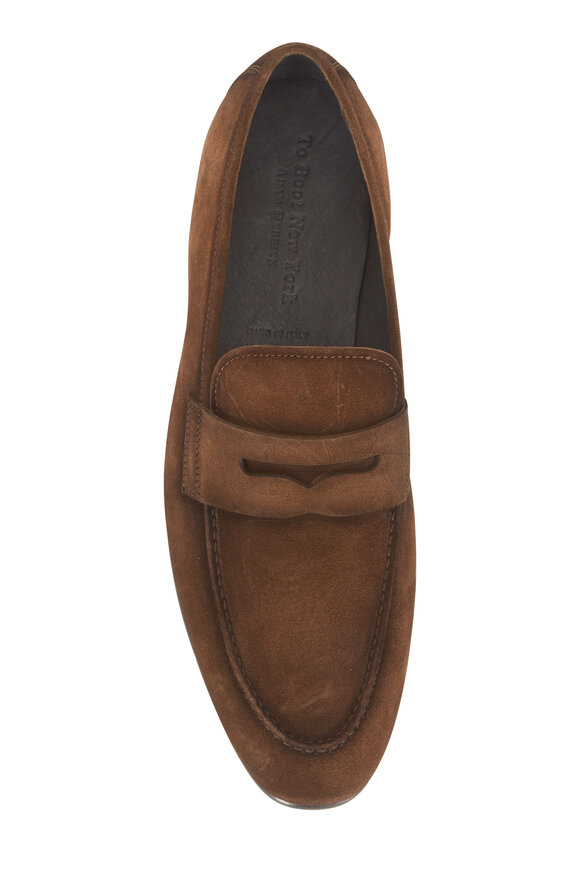 To Boot New York - Enzo Brown Suede Penny Loafer