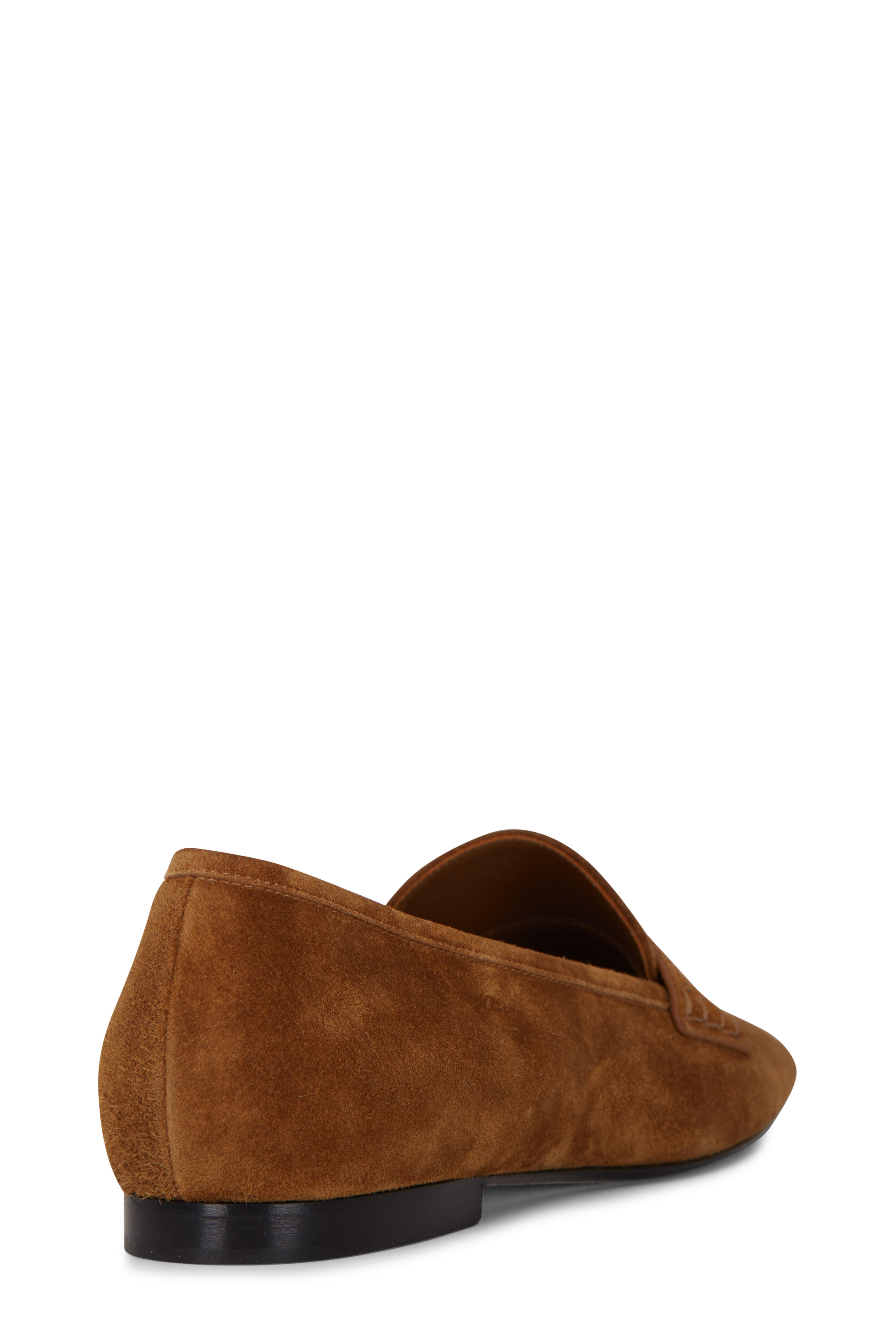 Khaite - Carlisle Caramel Suede Penny Loafer