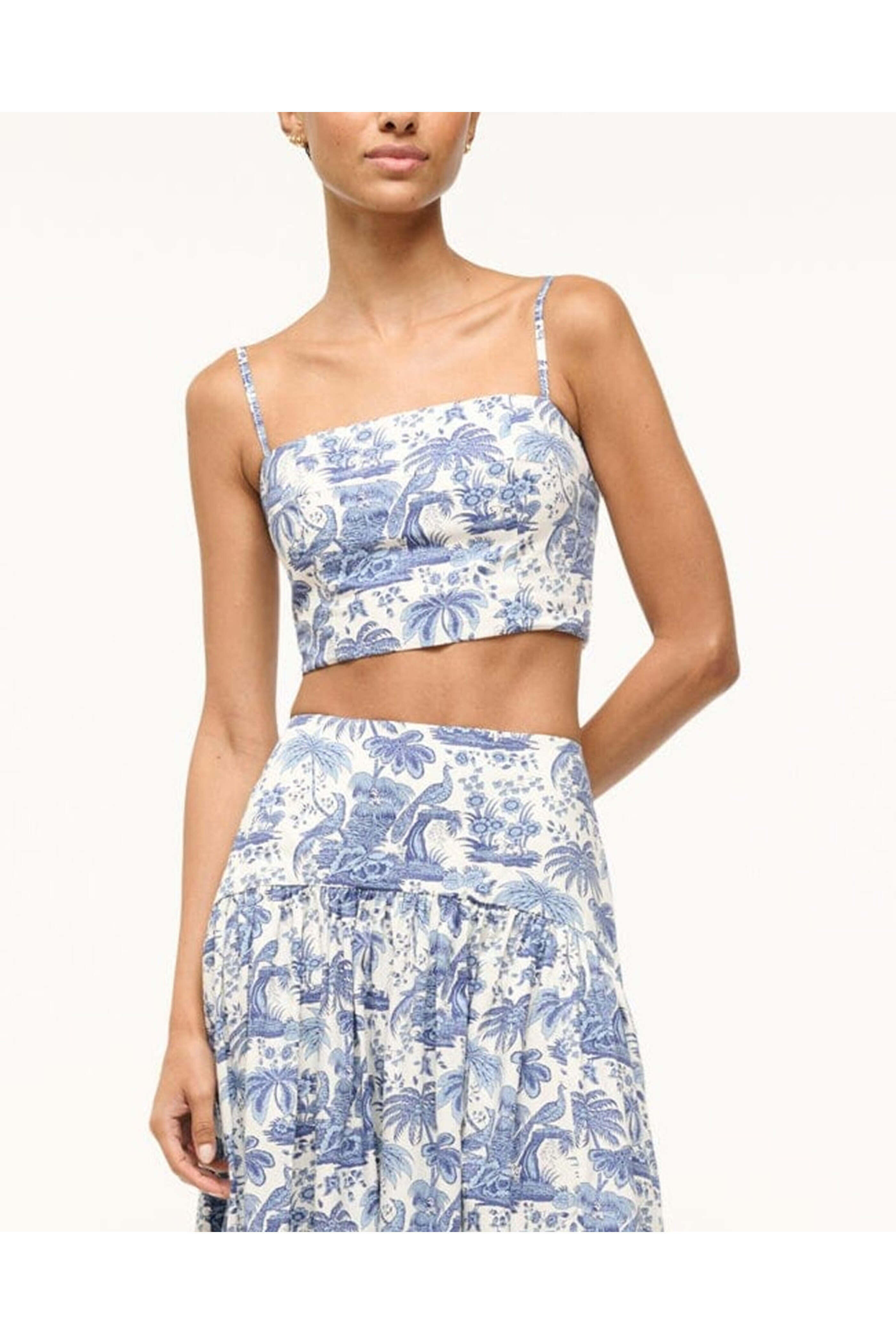 Staud - Blue Toile Federico Tank