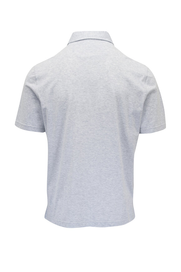 Fedeli - Gray Jersey Cotton Polo