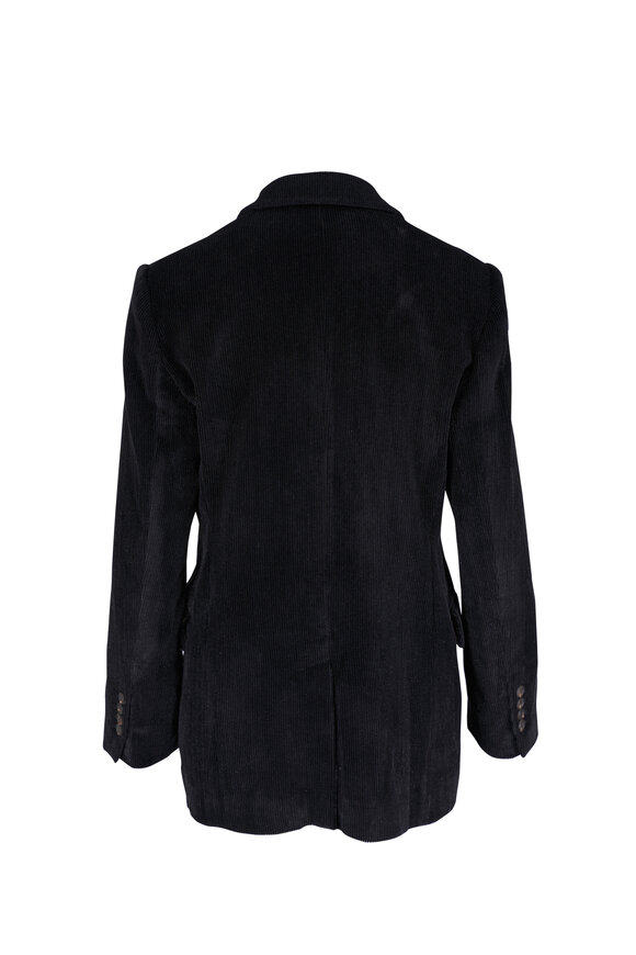 Brunello Cucinelli Black Sparkling Corduroy Blazer - view 3