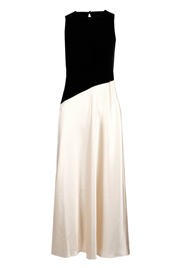 Tanya Taylor Black & Ivory Vivian Gown - view 1