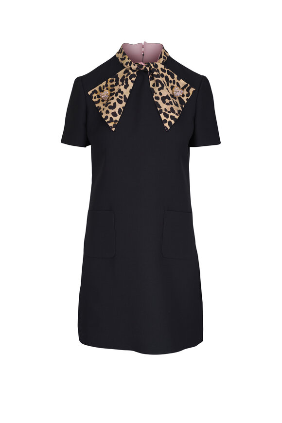 Dolce & Gabbana - Leopard Print Cady Midi Dress