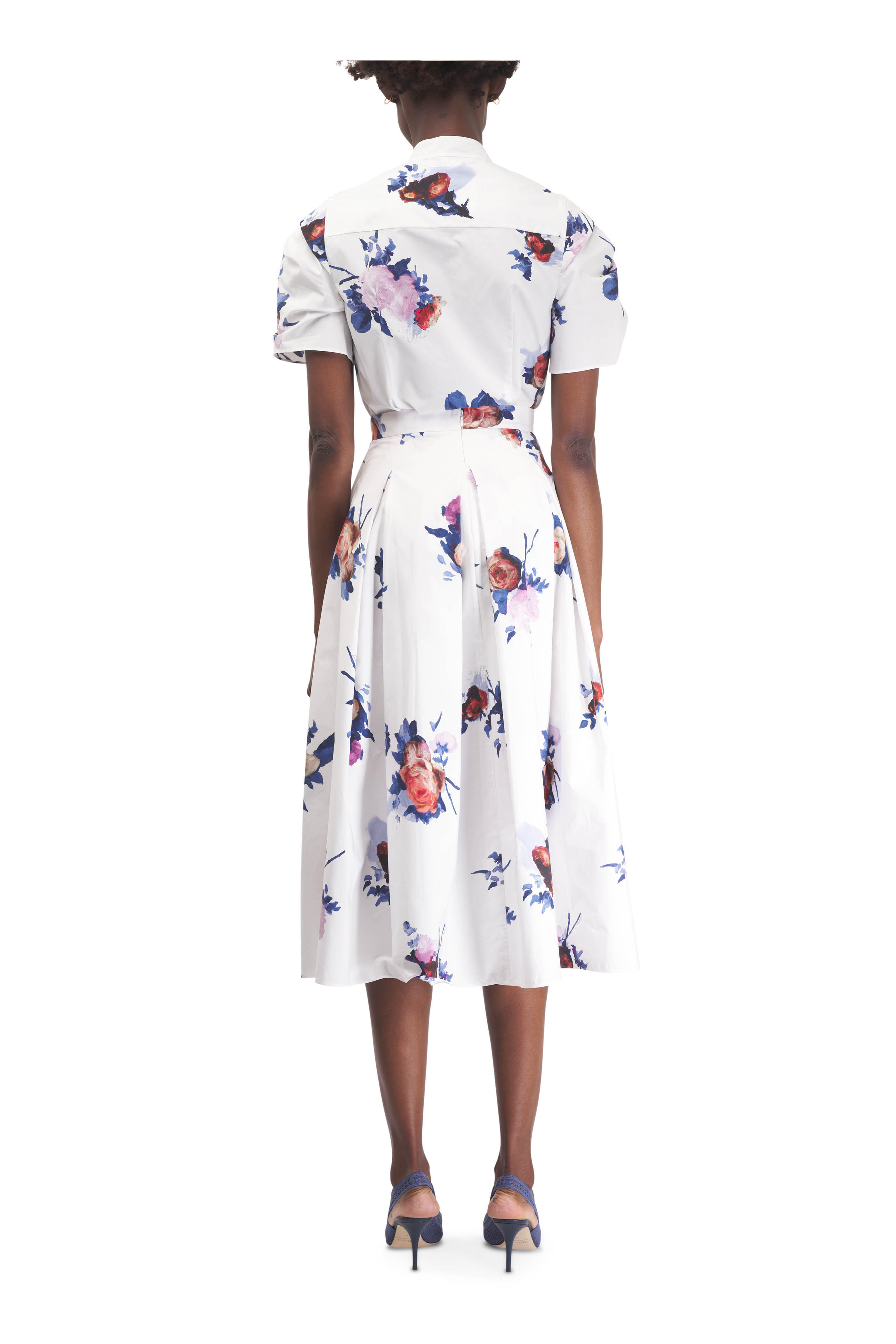 Erdem - White Rose Print Top