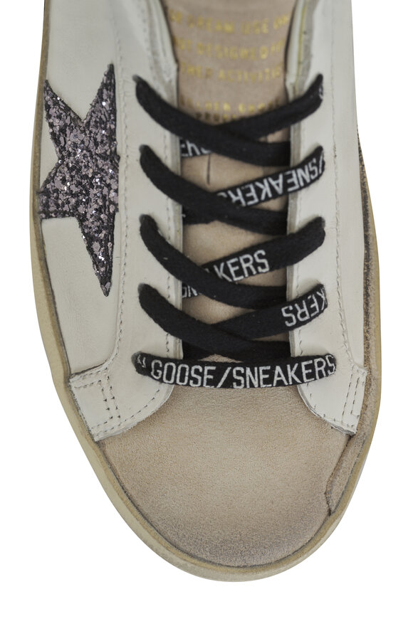 Golden Goose - Superstar Classic Optic White Glitter Sneaker