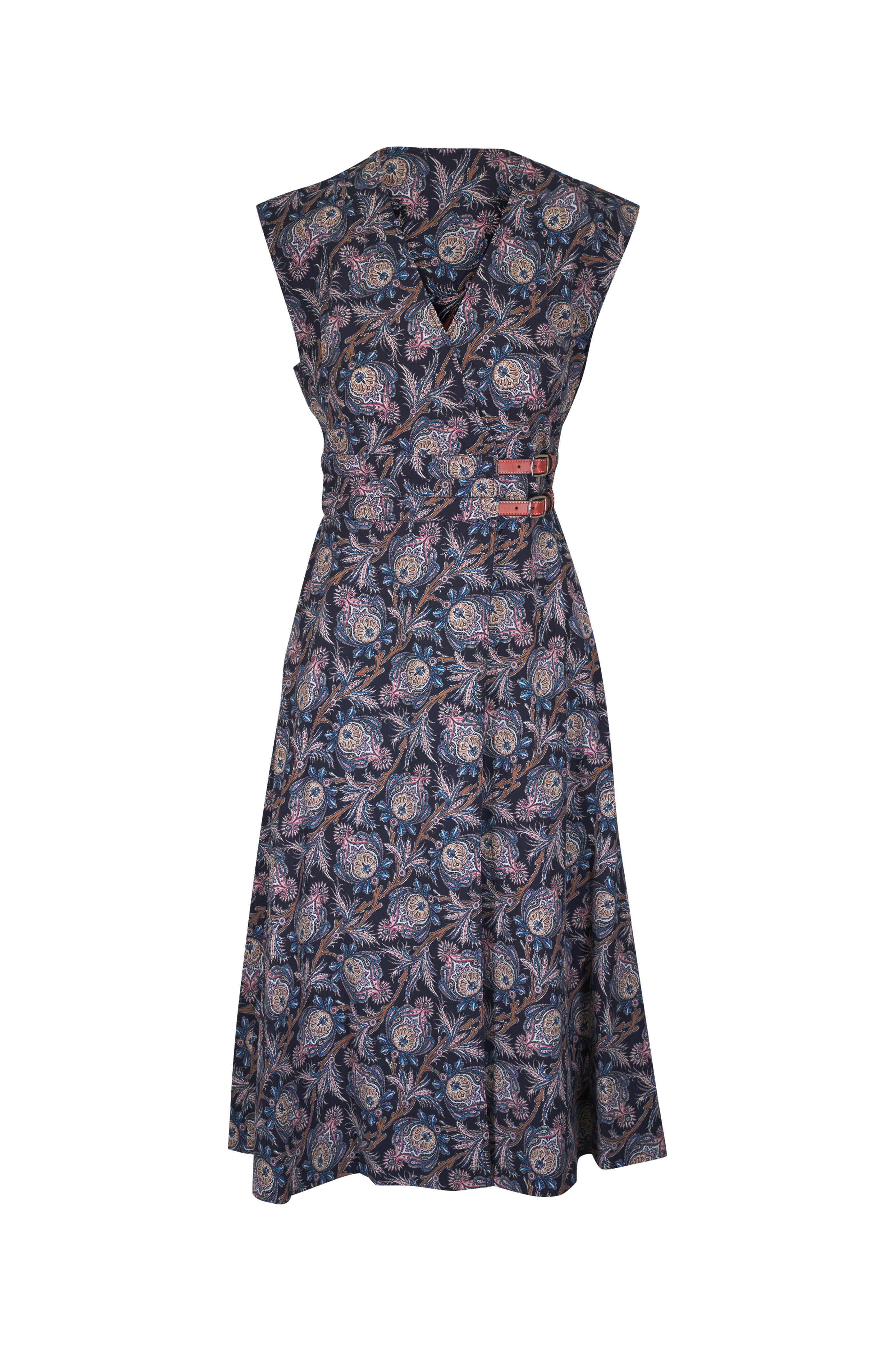 Veronica Beard - Nilsen Black Paisley Print Midi Dress