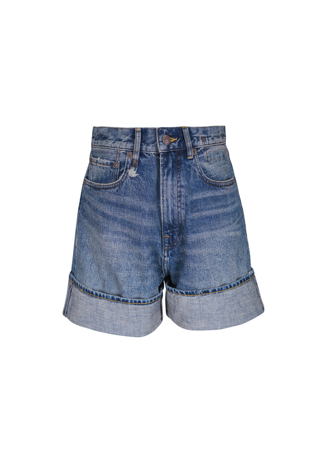 ショートパンツ BRUNELLO CUCINELLI Denim shorts Blue MB125P5761 Denim Bermuda shorts in blue - Brunello Cucinelli | Mytheresa