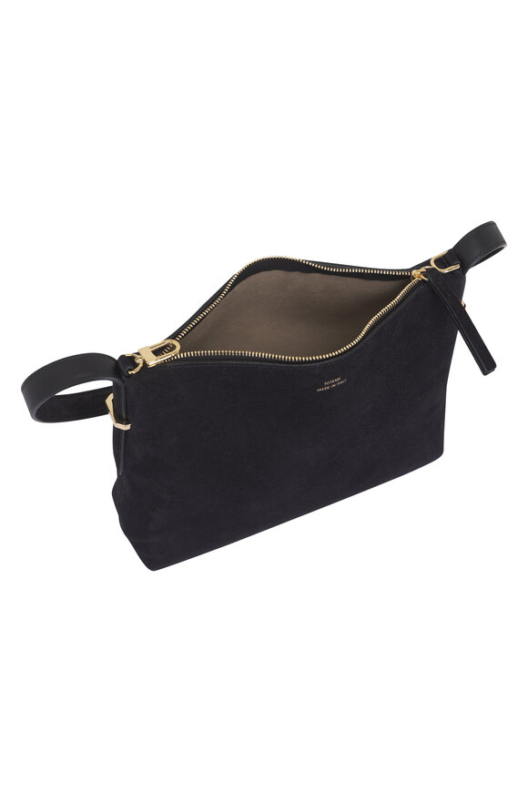 Totême Scoop Black Suede Wristlet Bag - view 5