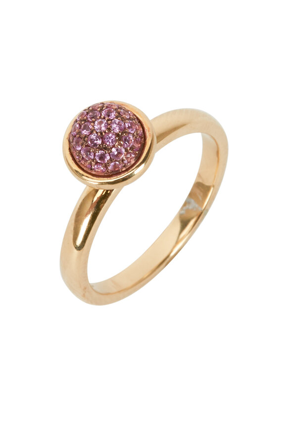 Syna - Baubles Yellow Gold Pink Sapphire Stack Ring