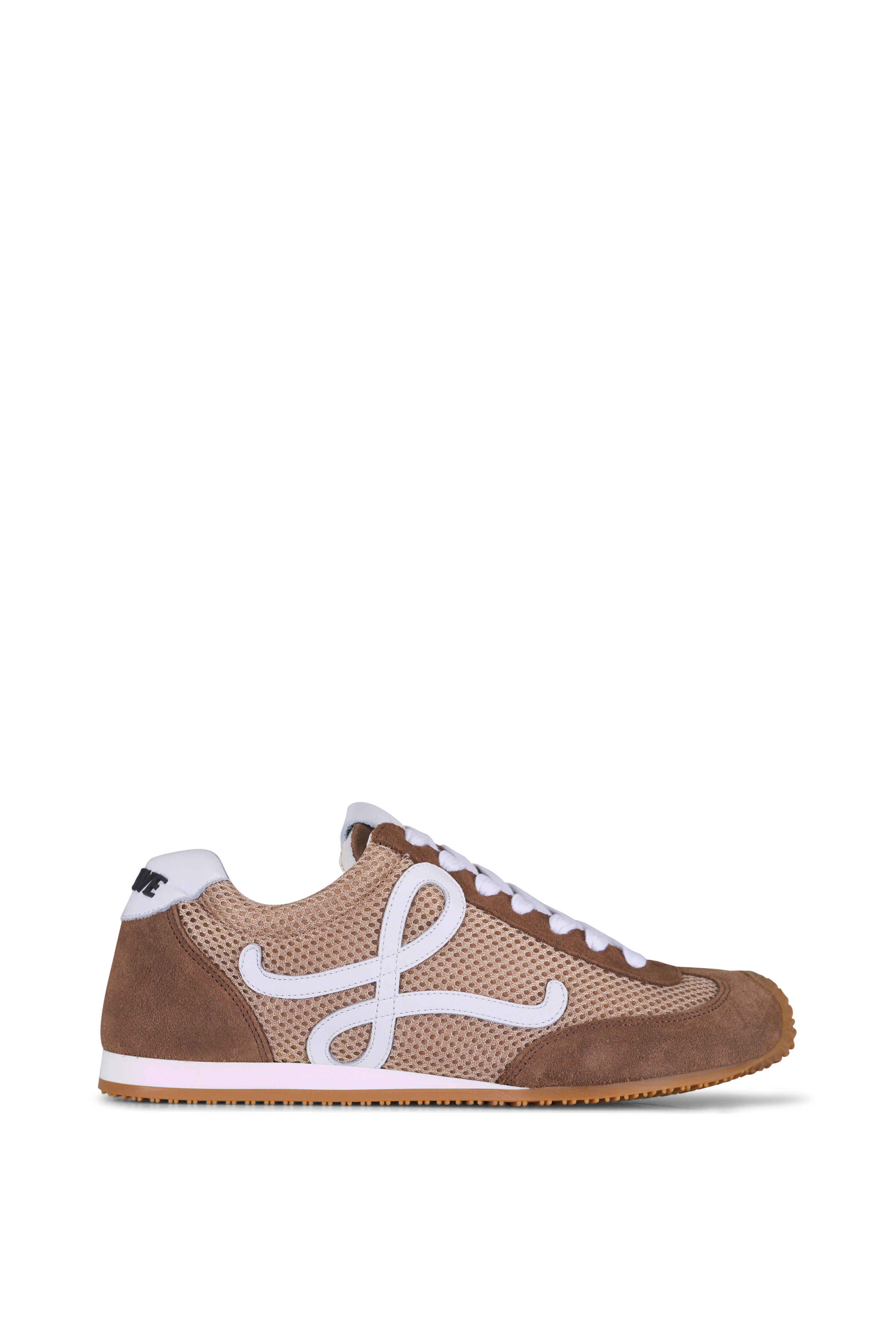 Loewe - Ballet Runner 2.0 Beige Suede & Mesh Sneaker - view 3