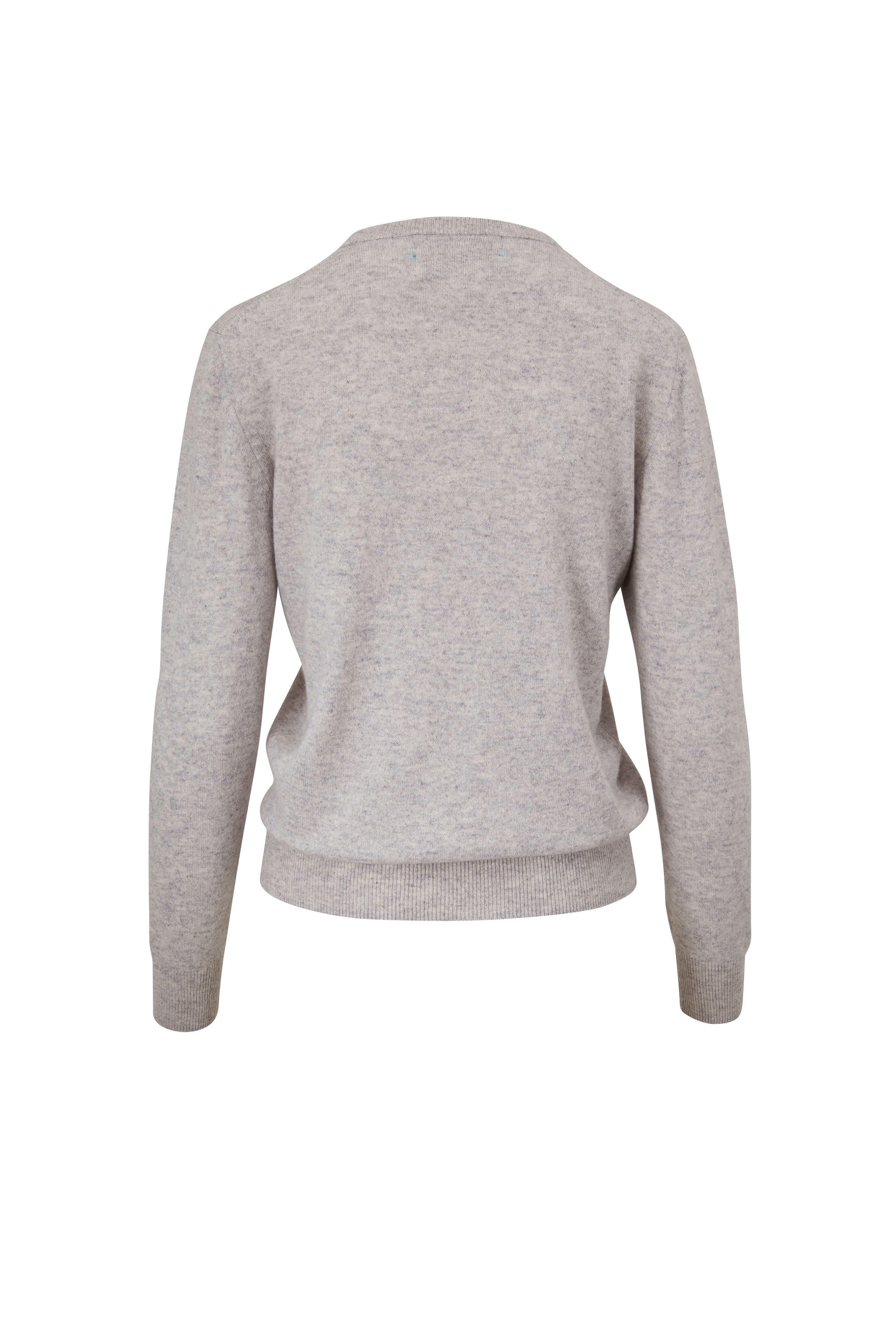 Lingua Franca - Smoke & Turquoise Give A Damn Sweater