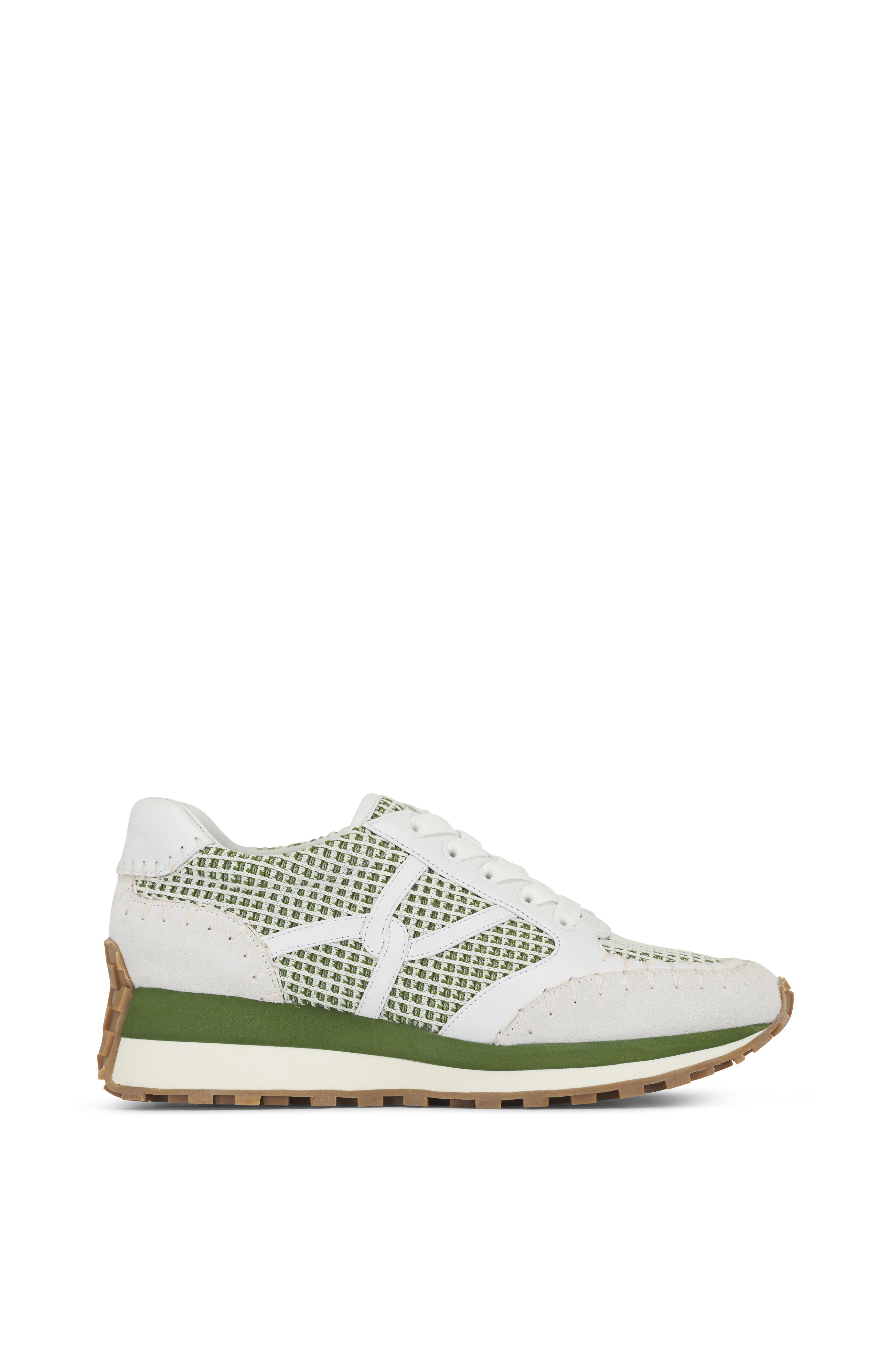 Veronica Beard - Valentina Mesh Green & White Sneaker