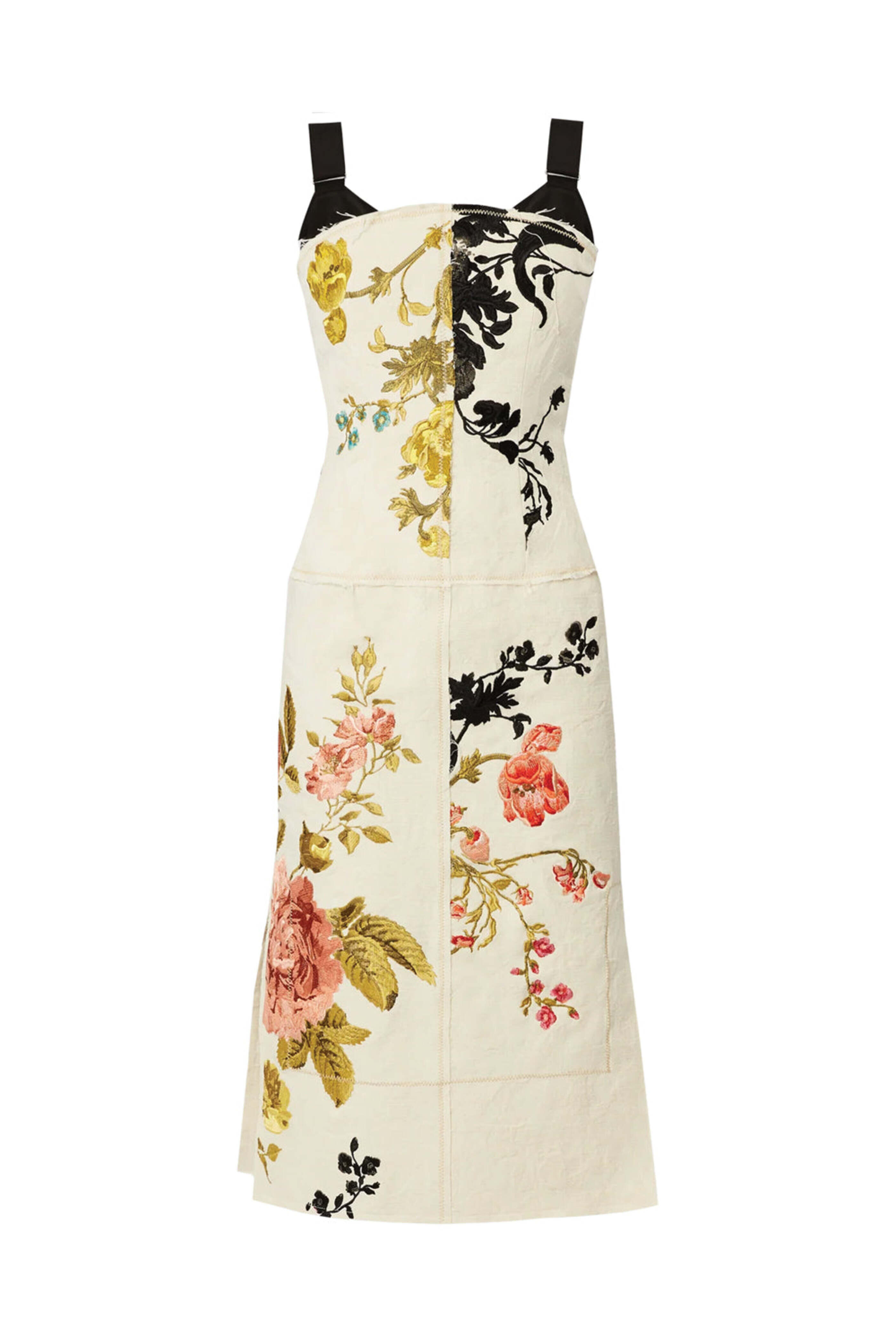 Erdem - Ecru Sleeveless Cocktail Dress